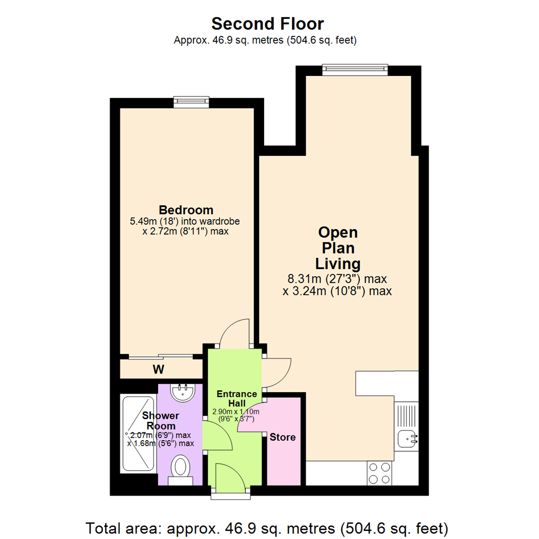 Floorplan for Parry Court, Hazel Grove, Mapperley