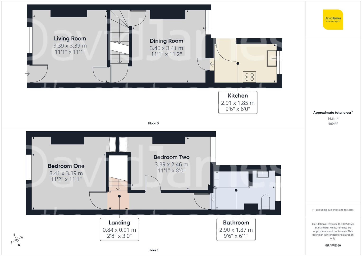 Floorplan for Hood Street, Nottingham