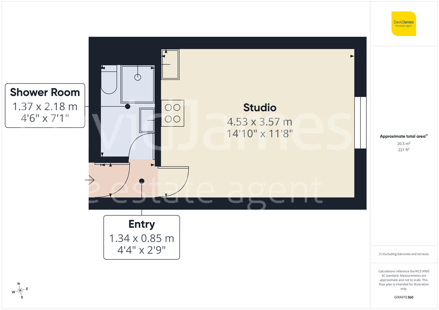 Floorplan for Tavistock Court, Nottingham