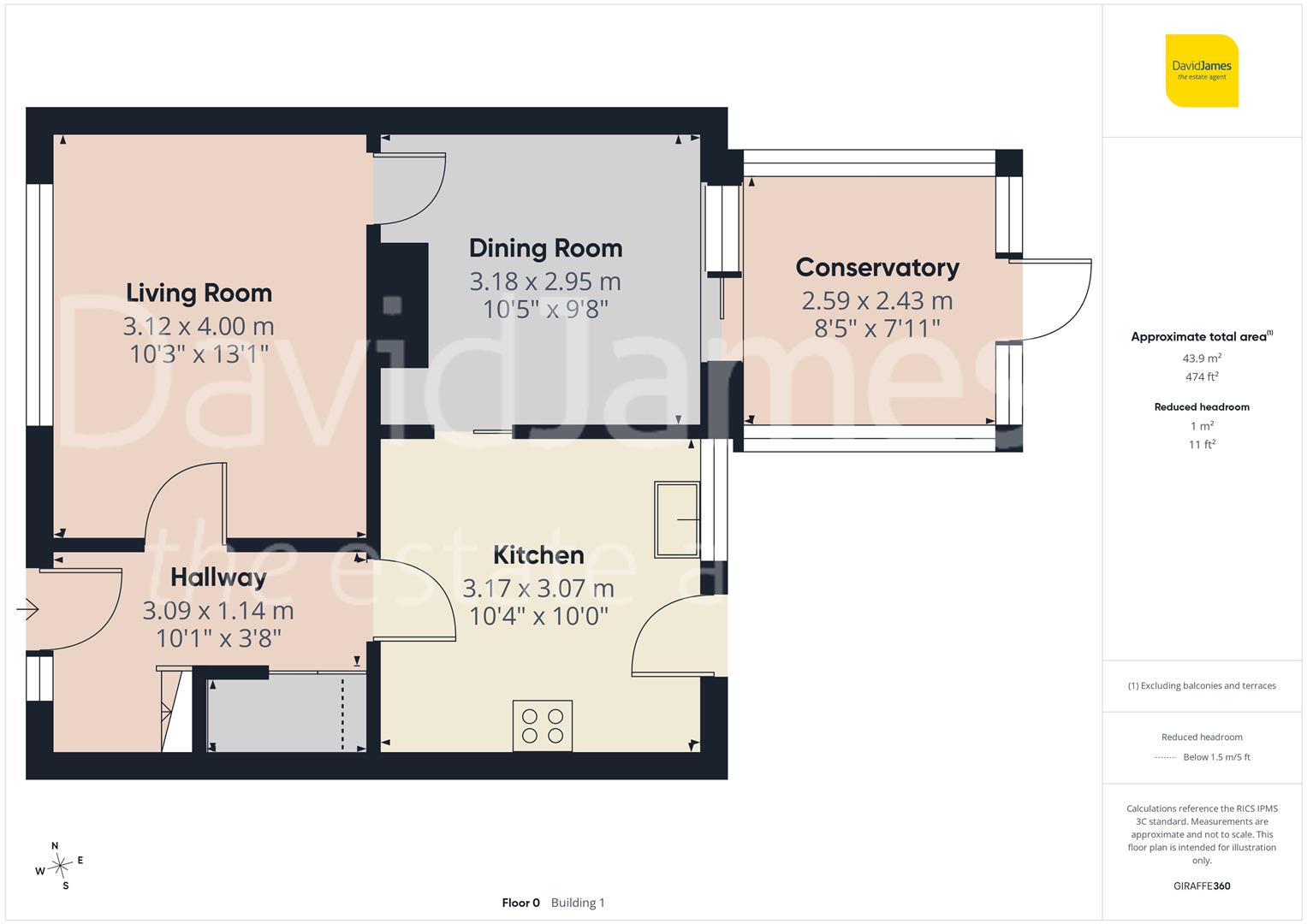 Floorplan for Ellerby Avenue, Clifton, Nottingham