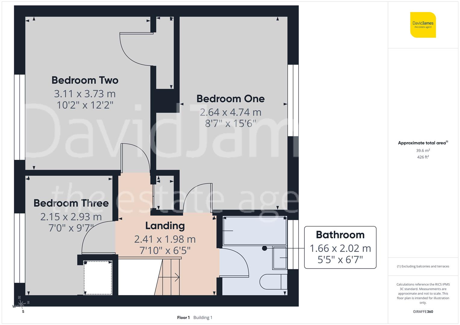 Floorplan for Ellerby Avenue, Clifton, Nottingham