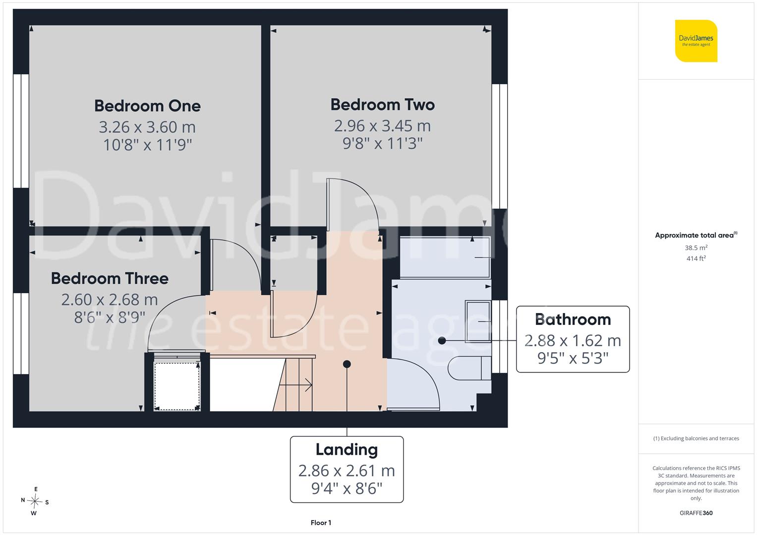 Floorplan for Augustine Gardens, Nottingham
