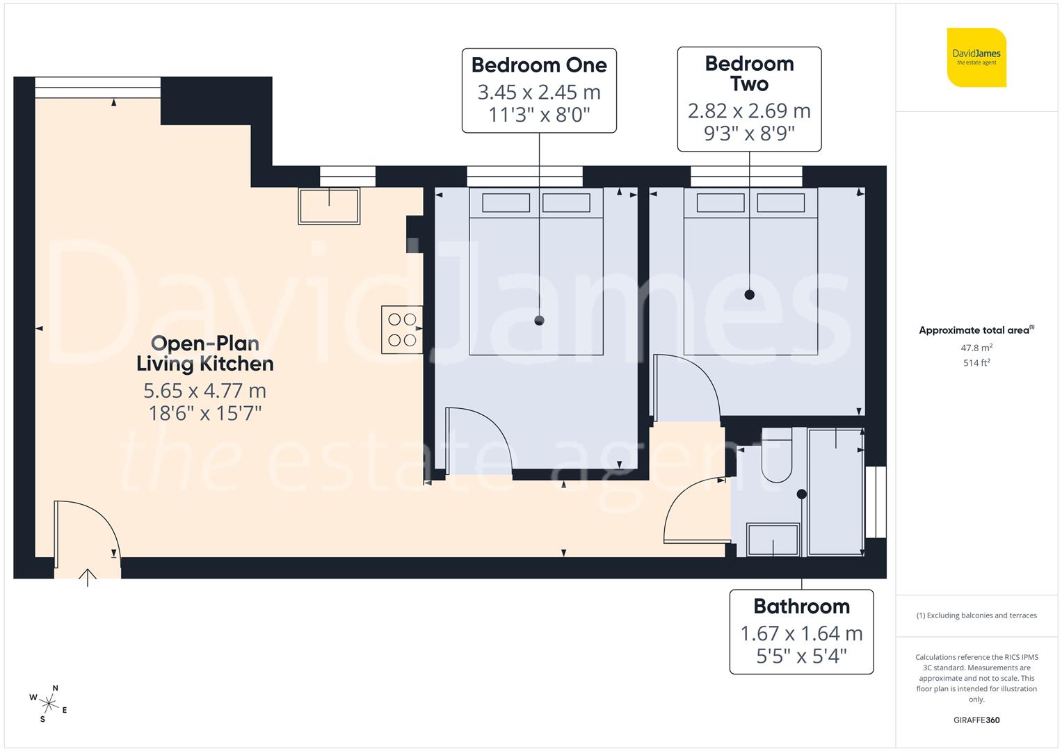 Floorplan for Pines Court, Black Swan Close, Woodthorpe, Nottingham