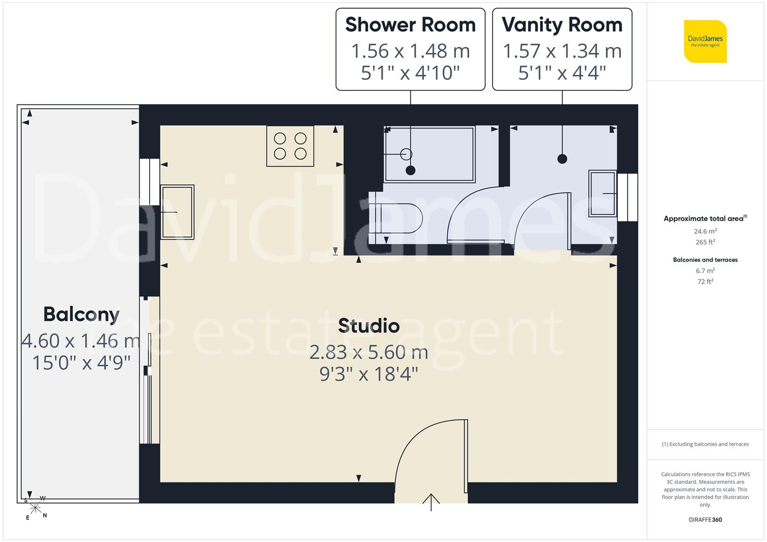 Floorplan for Castle Gardens, Nottingham