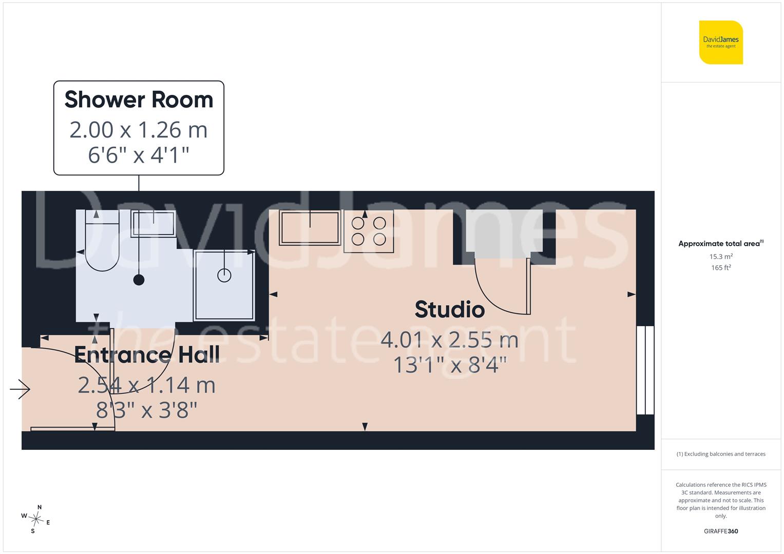 Floorplan for Maid Marian House, 56 Hounds Gate, Nottingham