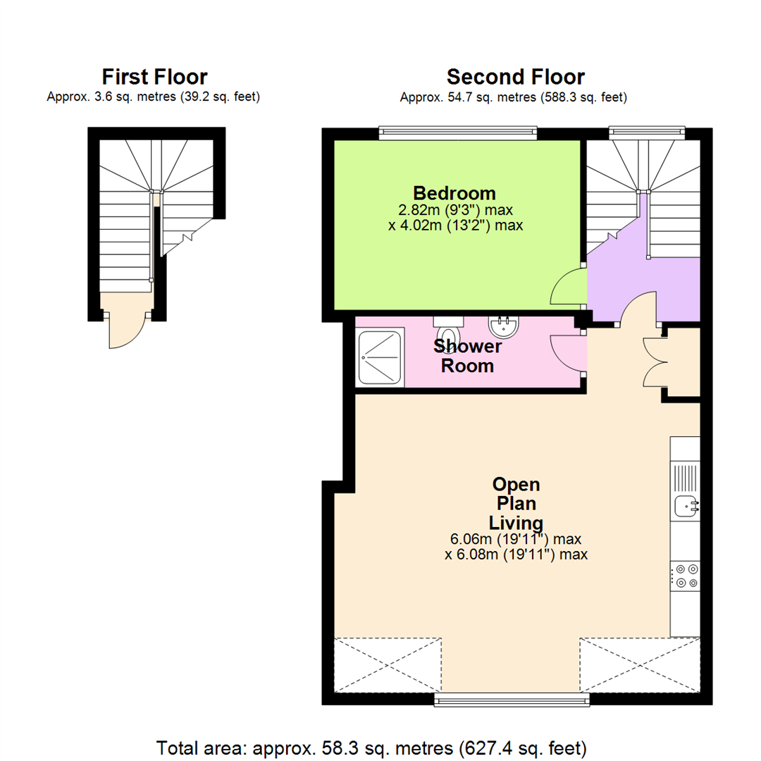 Floorplan for Sherwood Rise, Nottingham