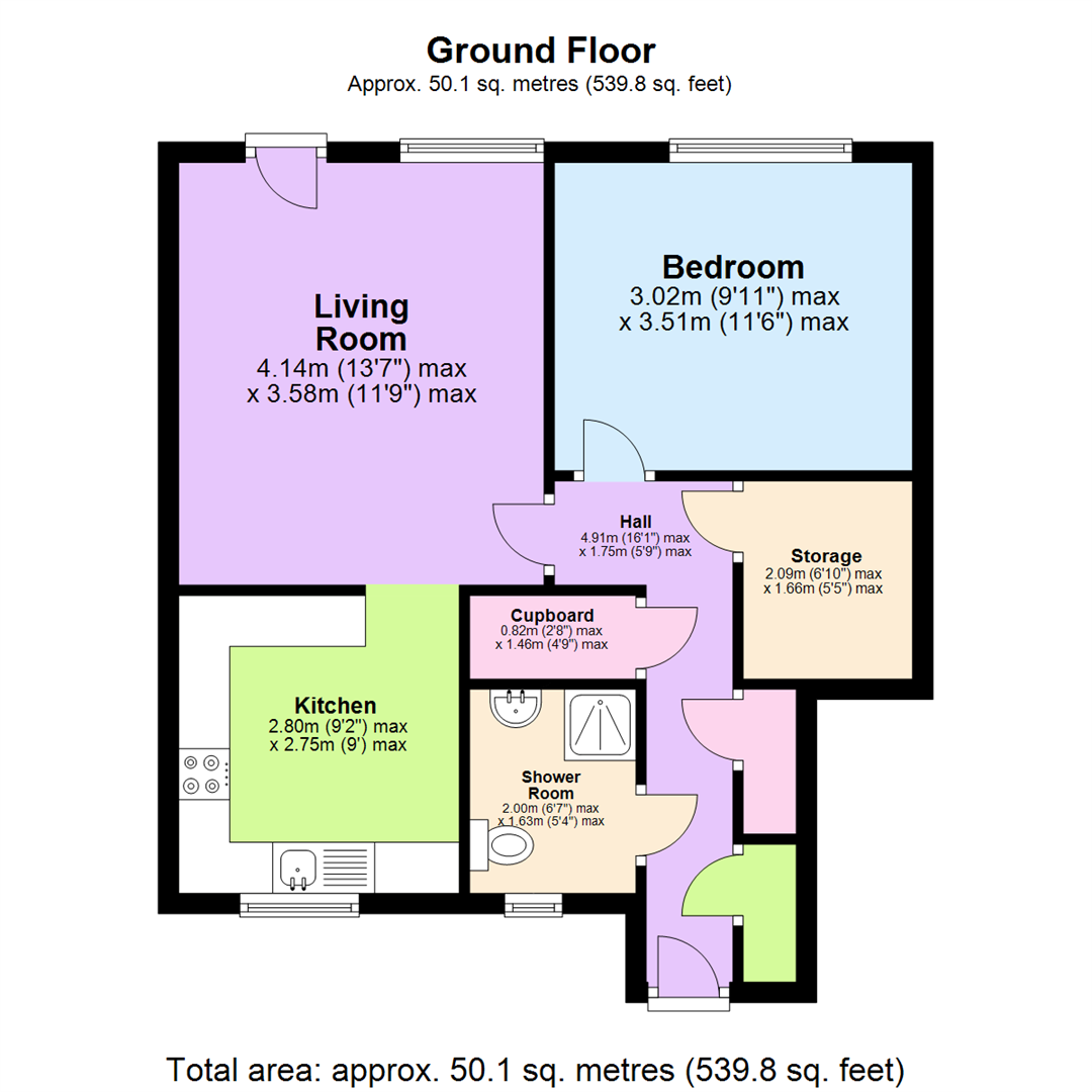 Floorplan for Rees Gardens, Nottingham