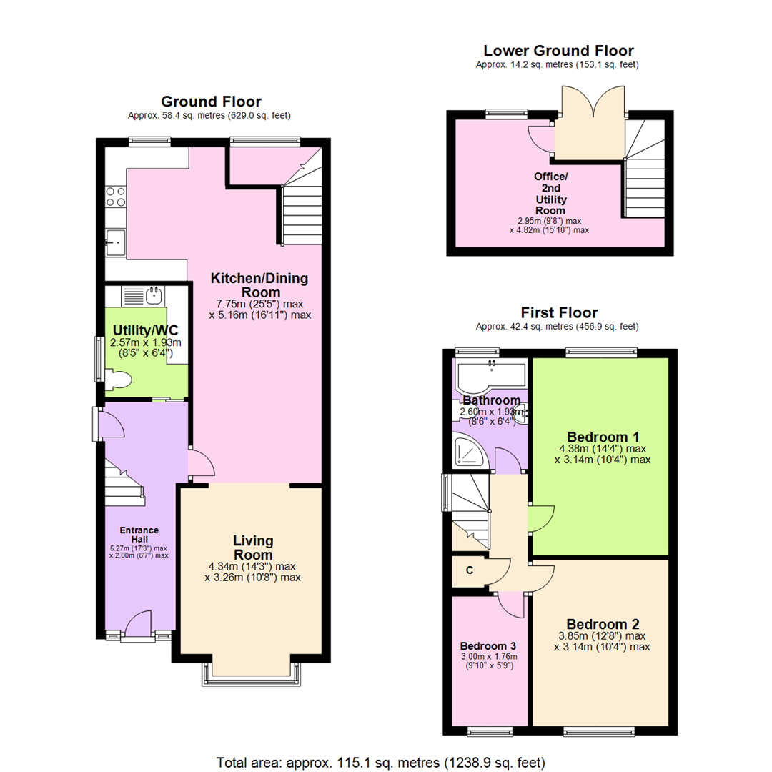 Floorplan for Hilton Road, Mapperley, Nottingham