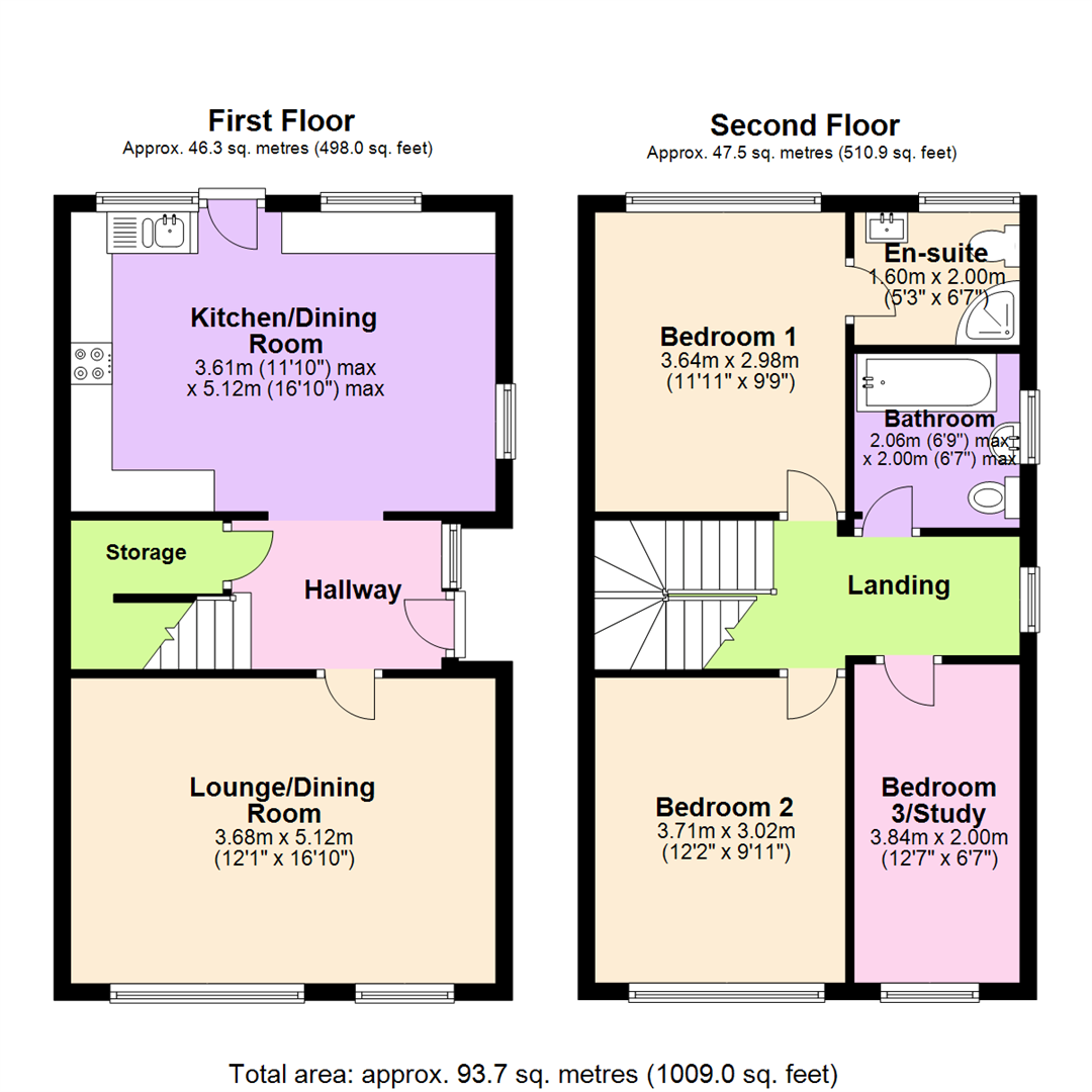 Floorplan for Hilton Road, Mapperley, Nottingham