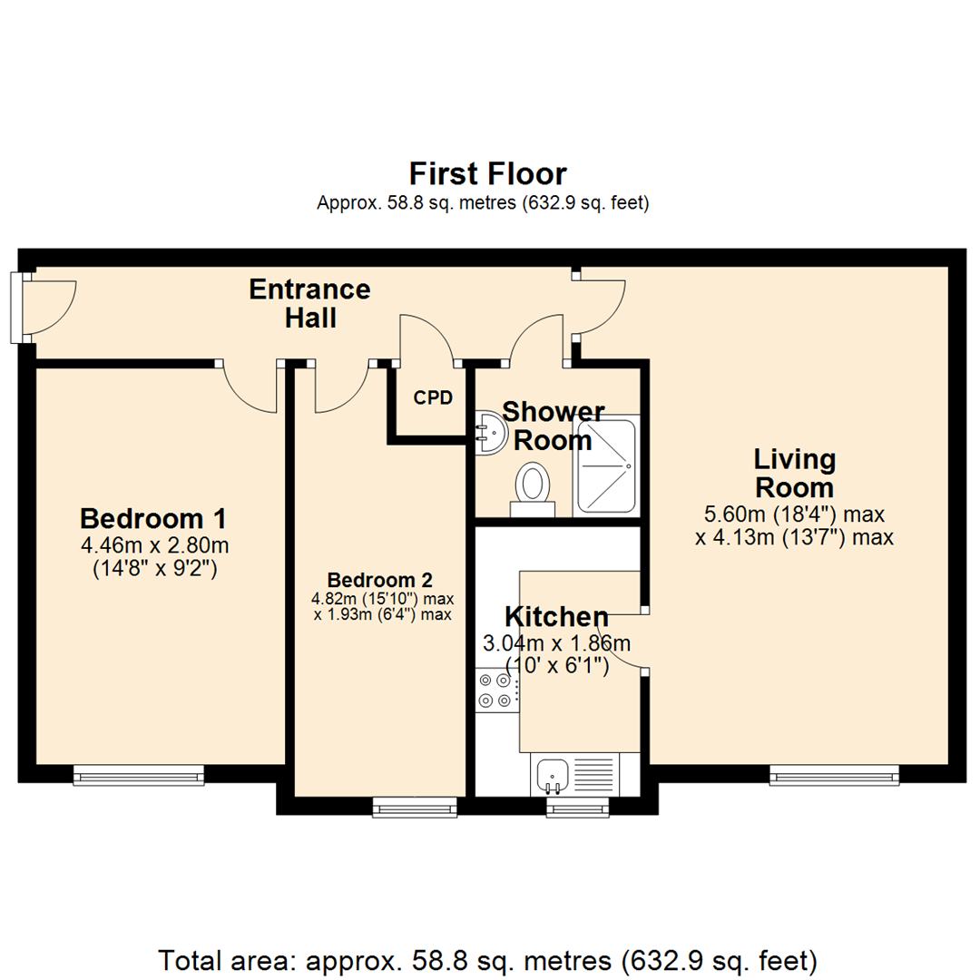 Floorplan for Furlong Street, Arnold, Nottingham