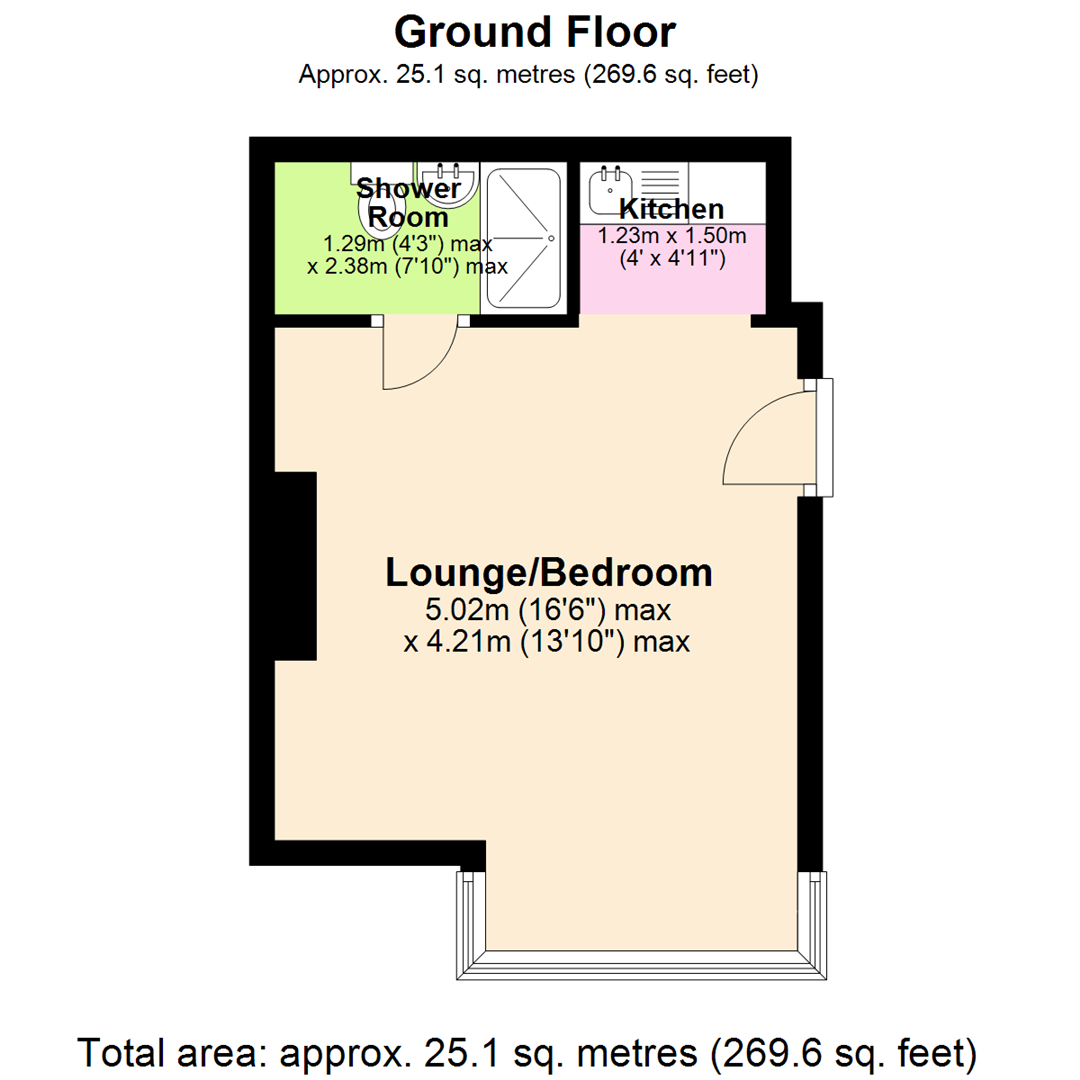 Floorplan for Sherwood Rise, Nottingham