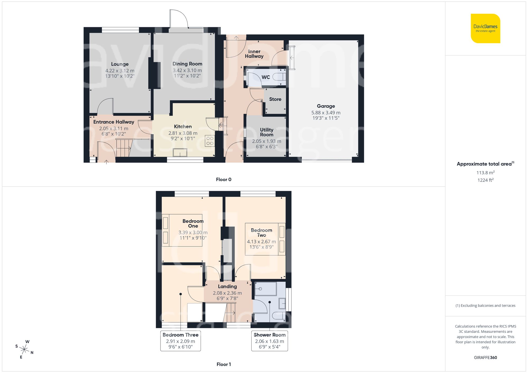 Floorplan for Dovenby Road, Clifton, Nottingham