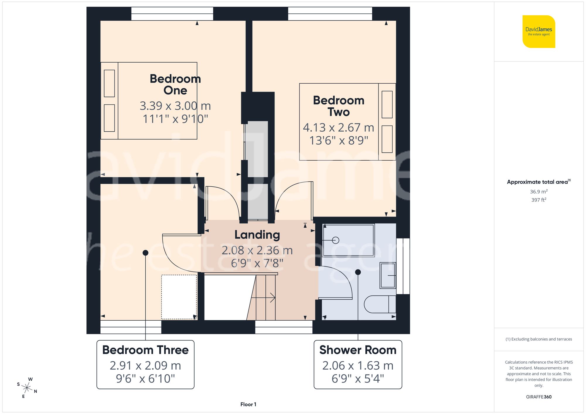 Floorplan for Dovenby Road, Clifton, Nottingham