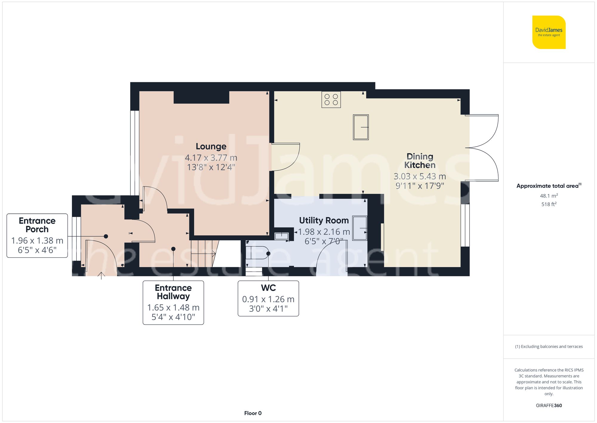 Floorplan for Lee Road, Calverton, Nottingham