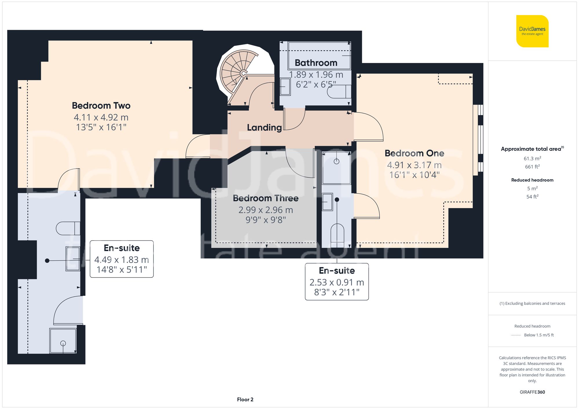 Floorplan for Hine Hall, Mapperley, Nottingham