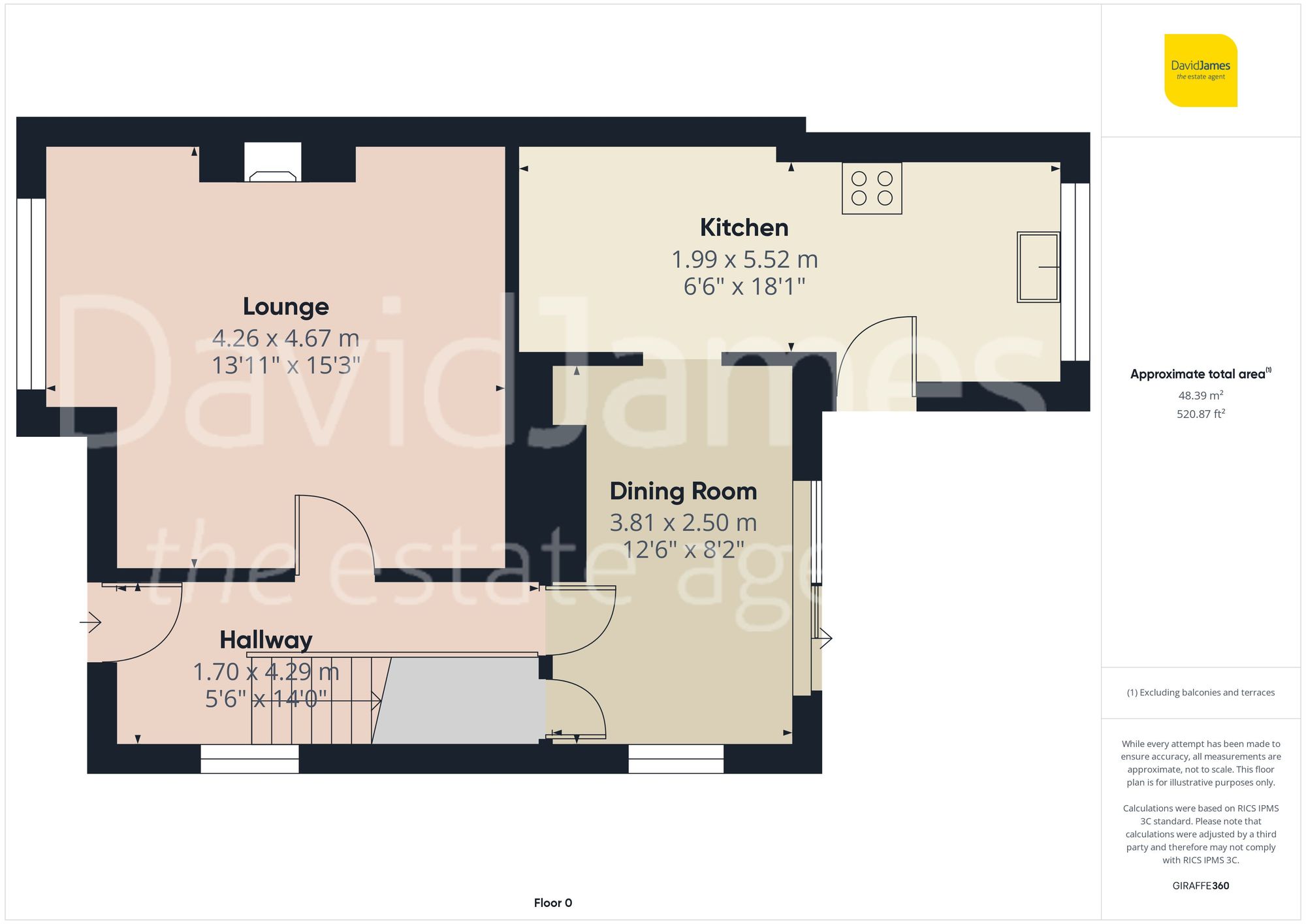 Floorplan for Campbell Drive, Carlton, Nottingham