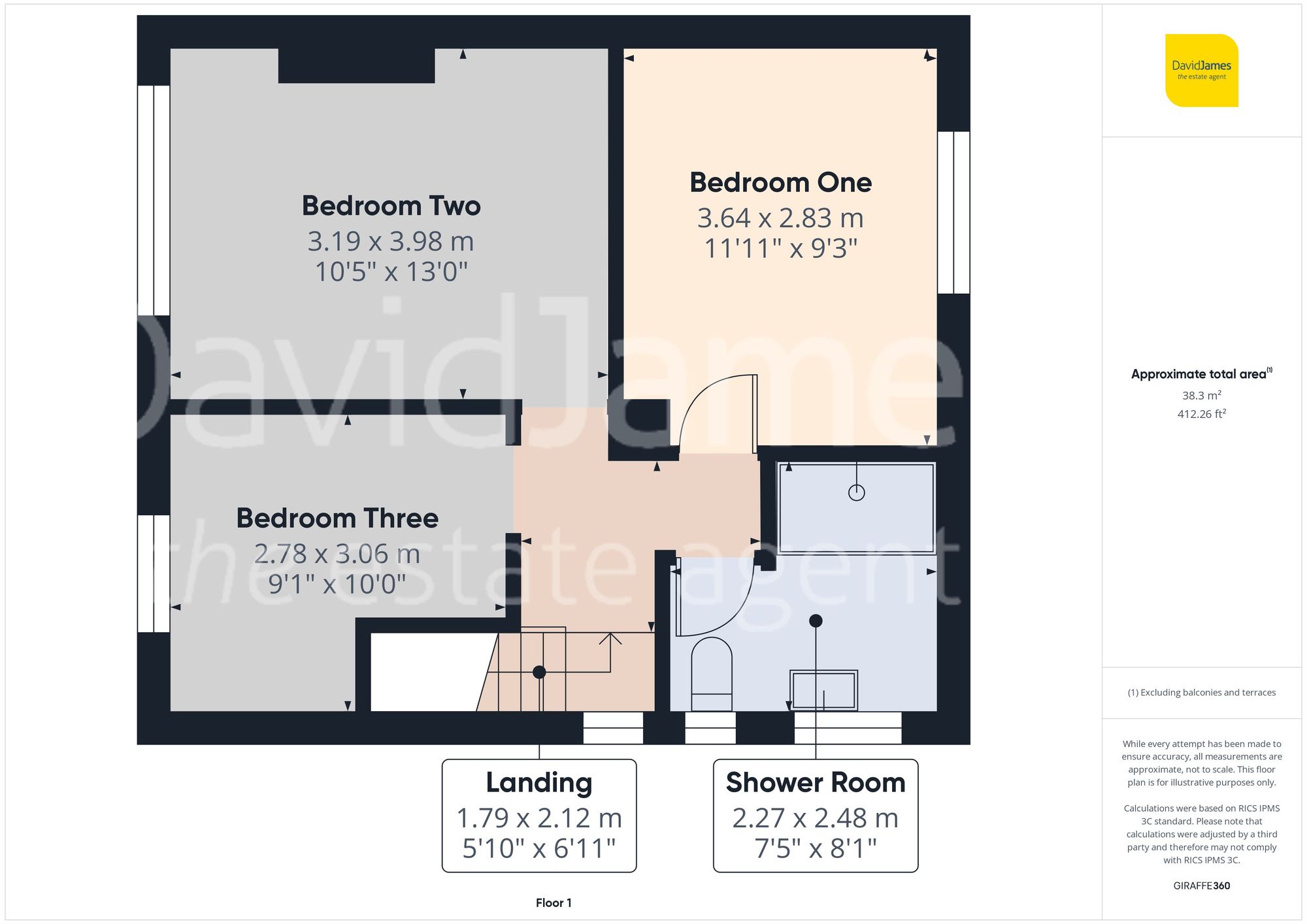 Floorplan for Campbell Drive, Carlton, Nottingham