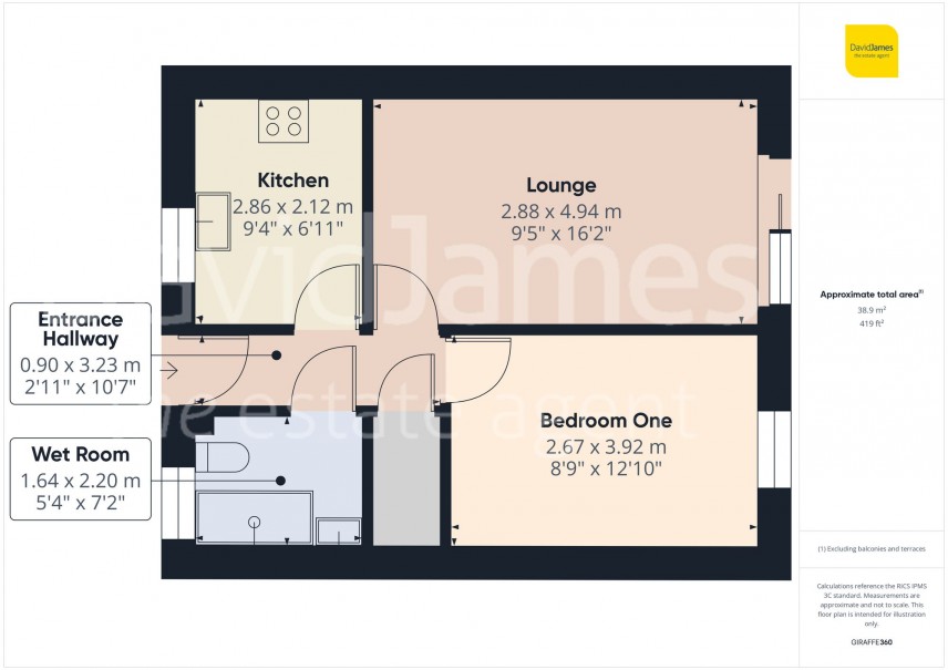 Floorplan for Birch Walk, Sherwood, Nottingham