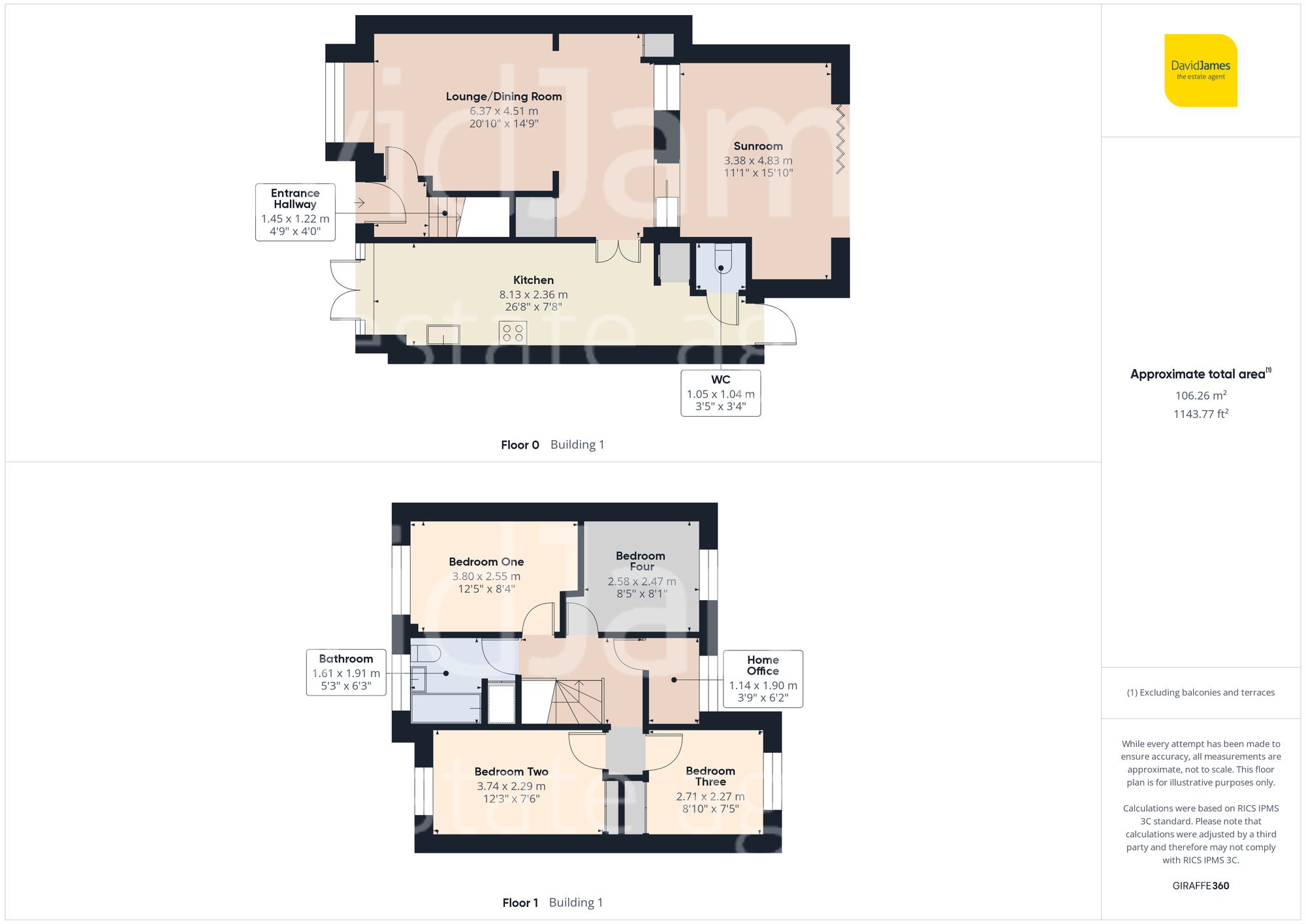 Floorplan for Longfellows Close, Bestwood Park, Nottingham