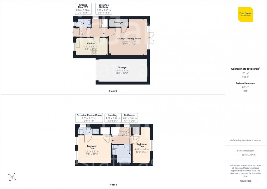 Floorplan for Bakewell Drive, Nottingham