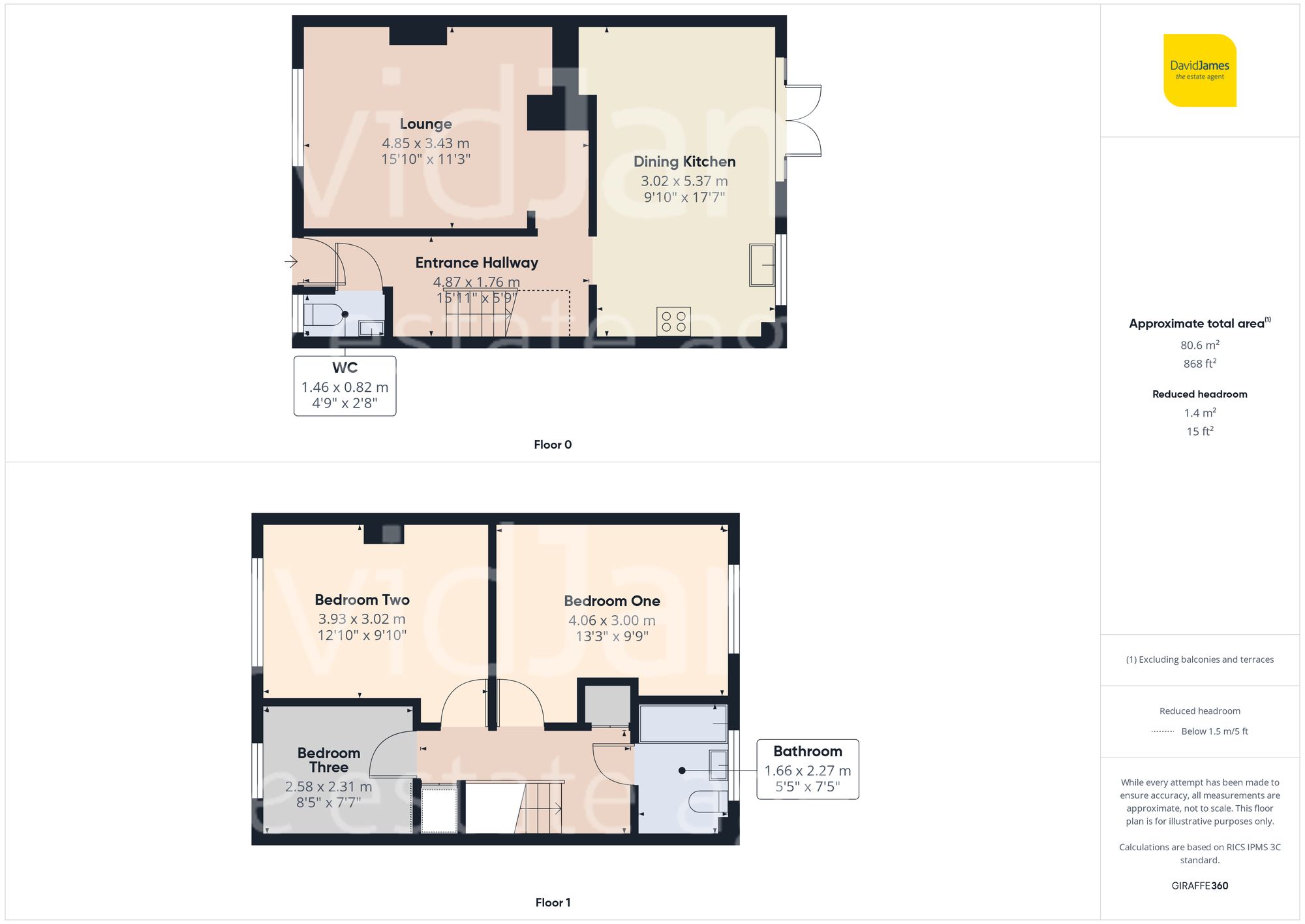 Floorplan for Ricklow Court, Top Valley, Nottingham