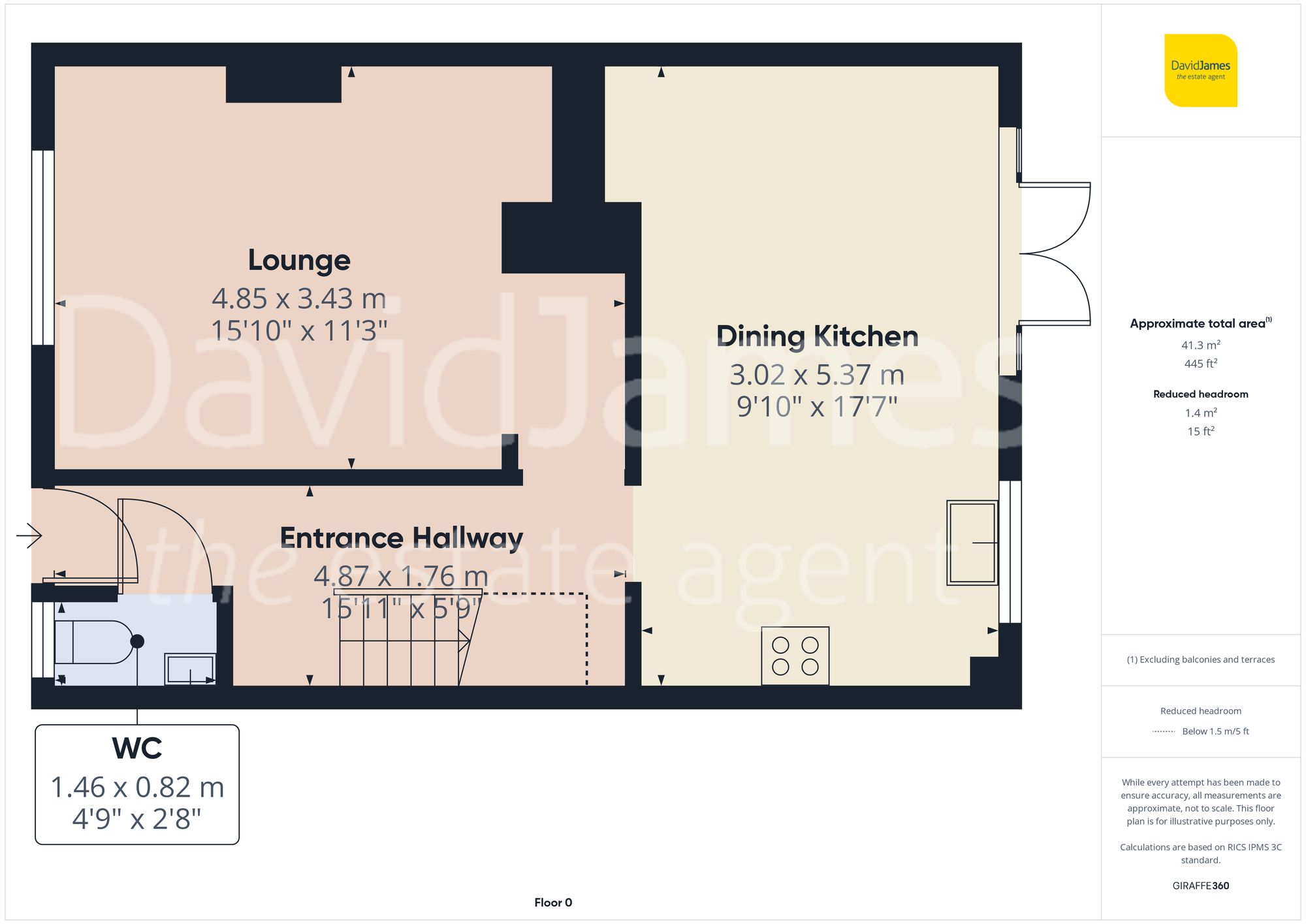Floorplan for Ricklow Court, Top Valley, Nottingham