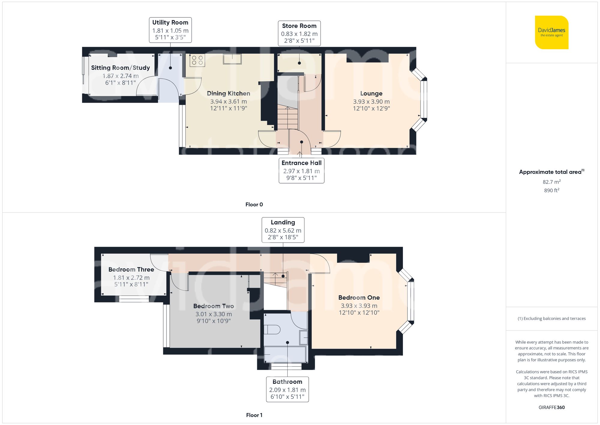 Floorplan for Robinson Road, Mapperley, Nottingham