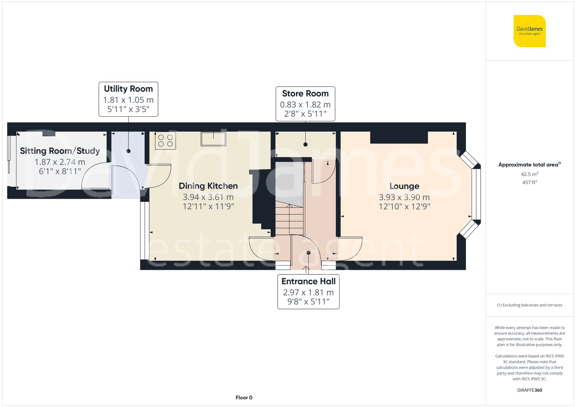 Floorplan for Robinson Road, Mapperley, Nottingham