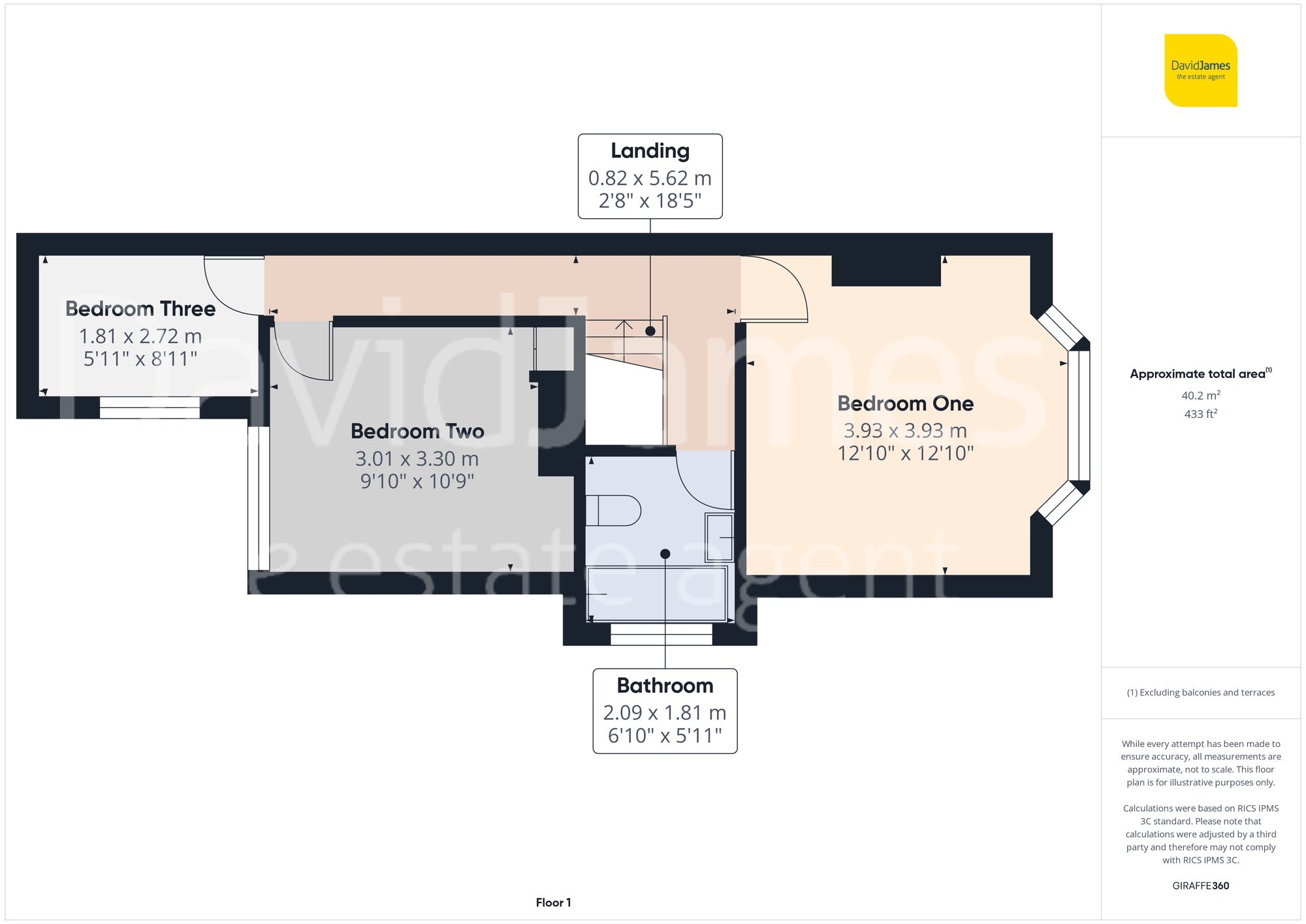 Floorplan for Robinson Road, Mapperley, Nottingham