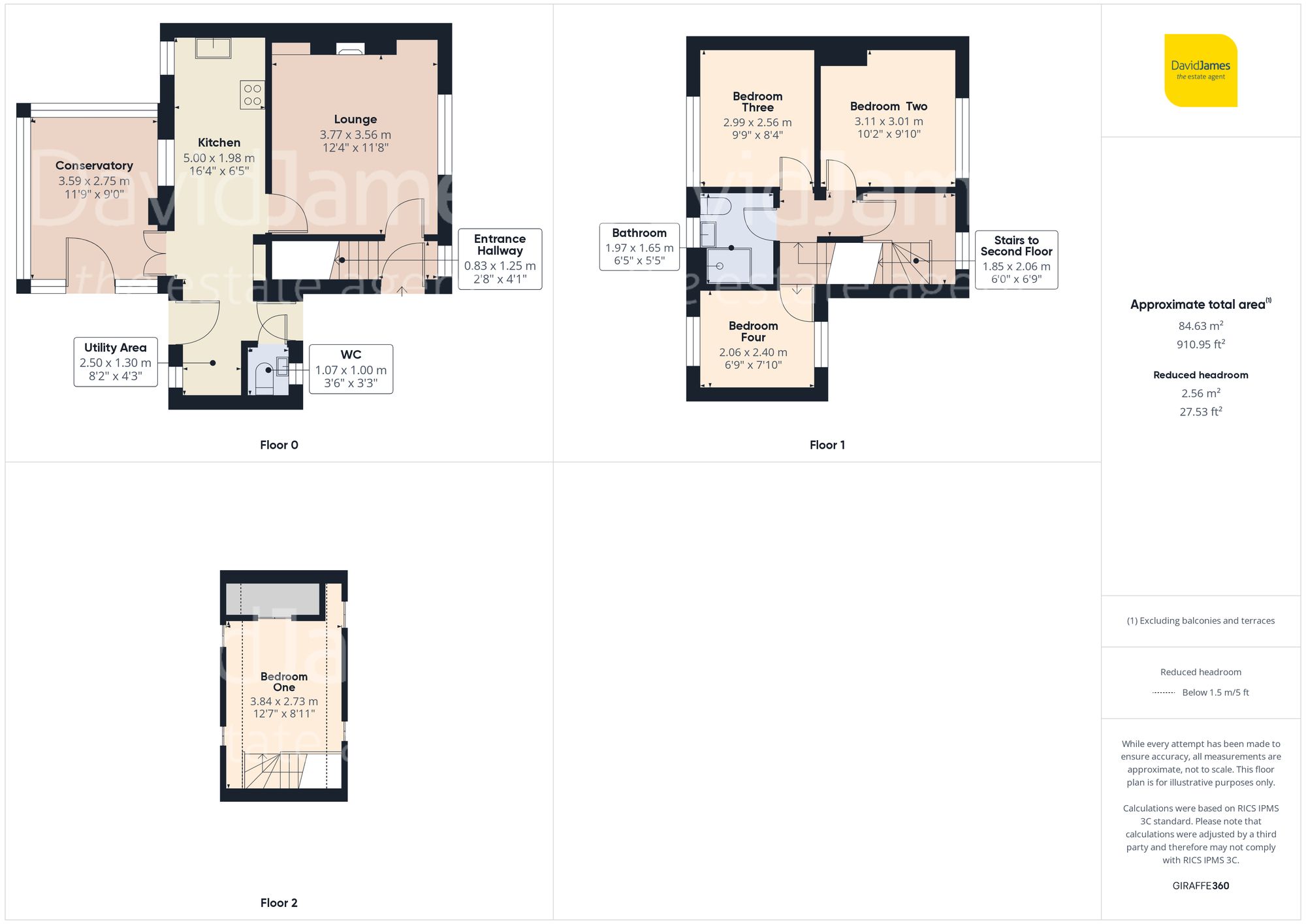 Floorplan for Linton Rise, Nottingham