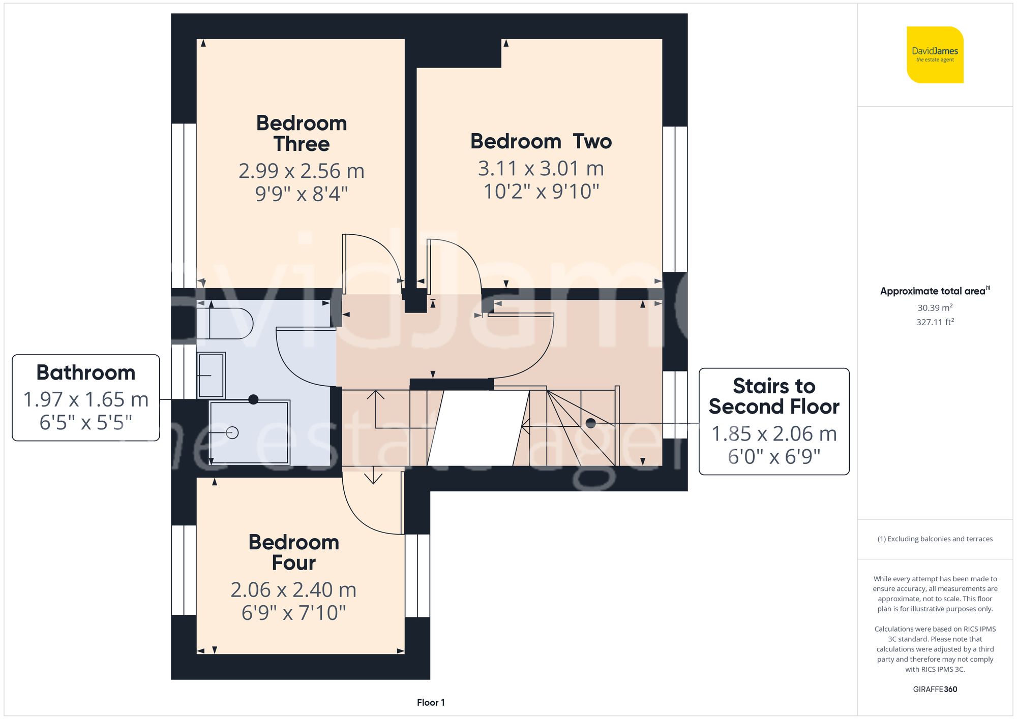 Floorplan for Linton Rise, Nottingham