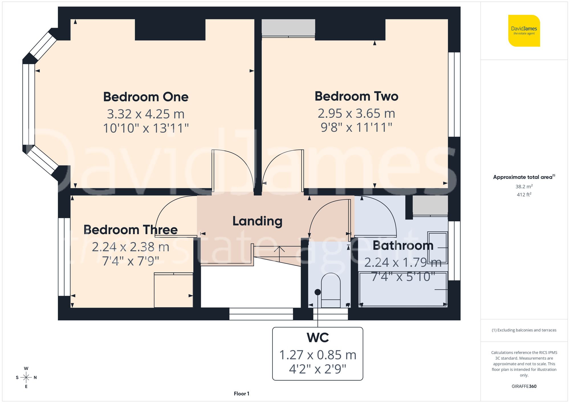 Floorplan for Exton Road, Sherwood, Nottingham