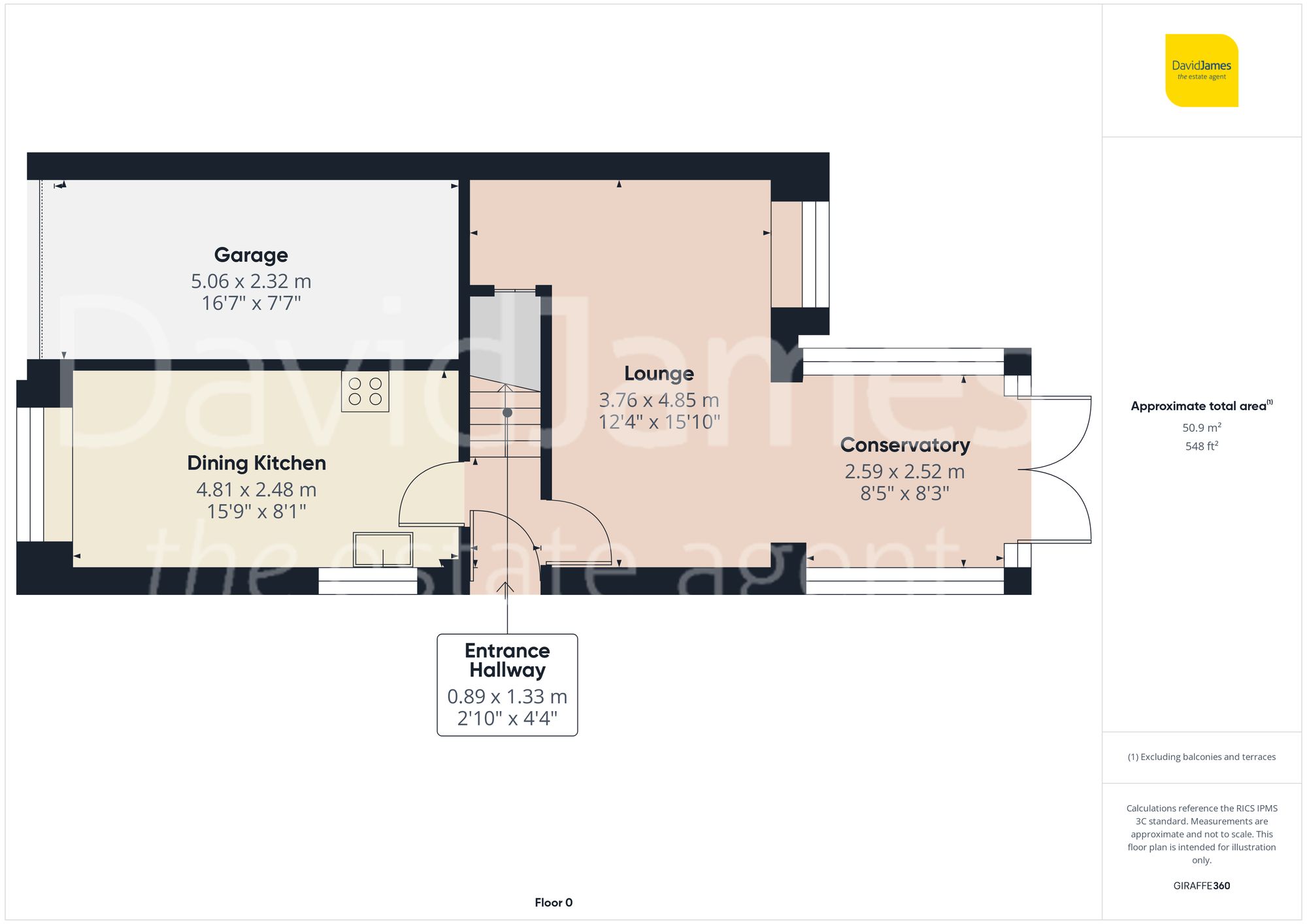 Floorplan for Featherstone Close, Gedling, Nottingham