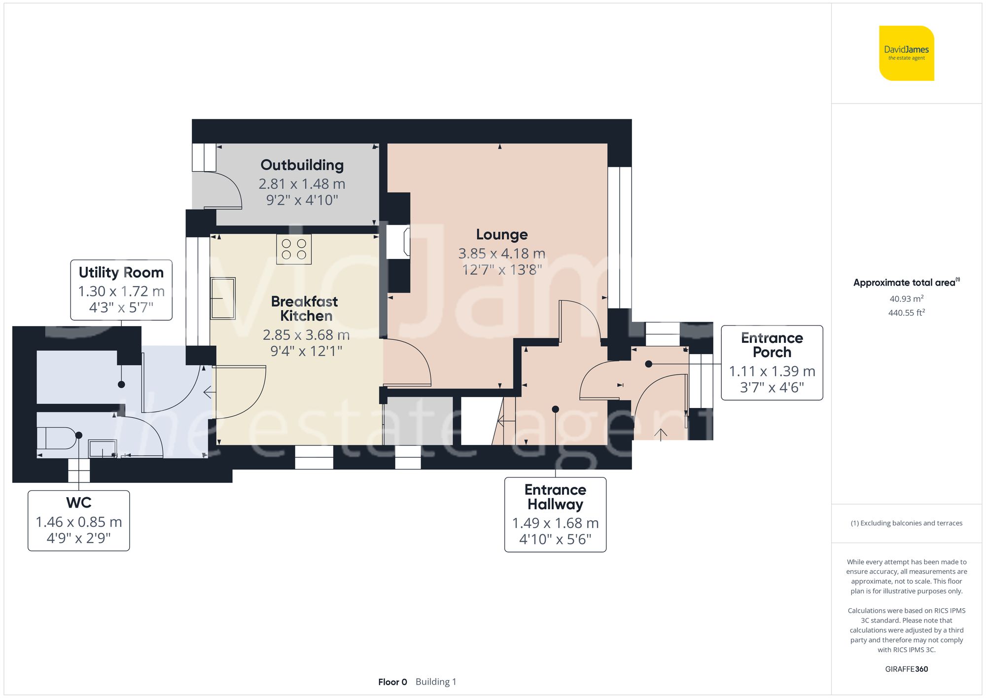 Floorplan for Lee Road, Calverton, Nottingham