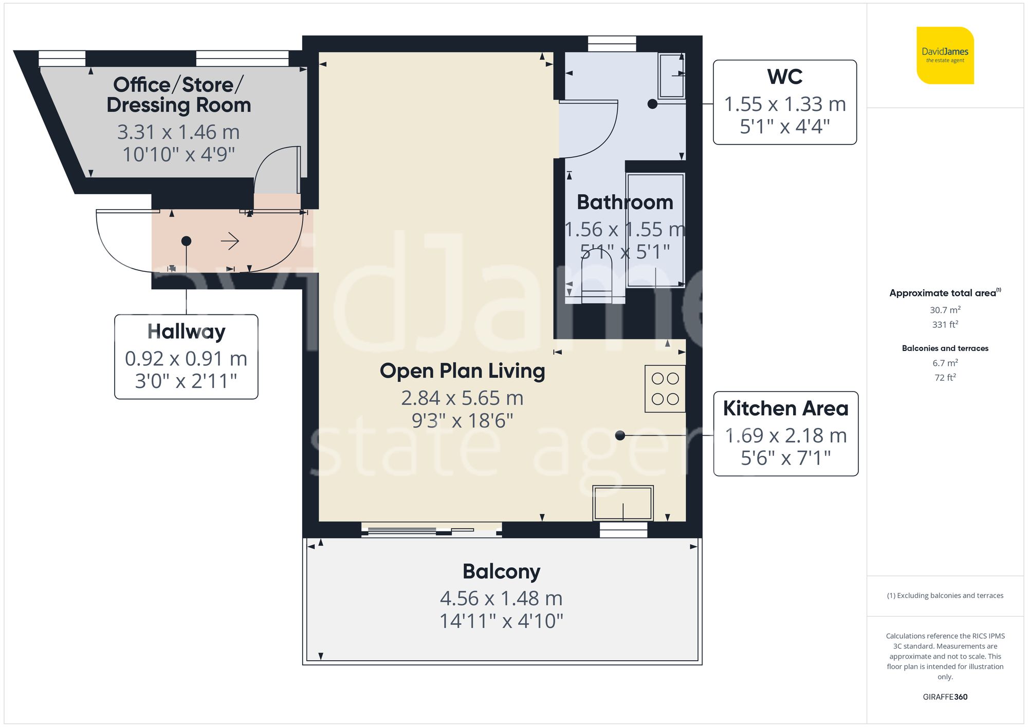 Floorplan for Castle Gardens, Nottingham