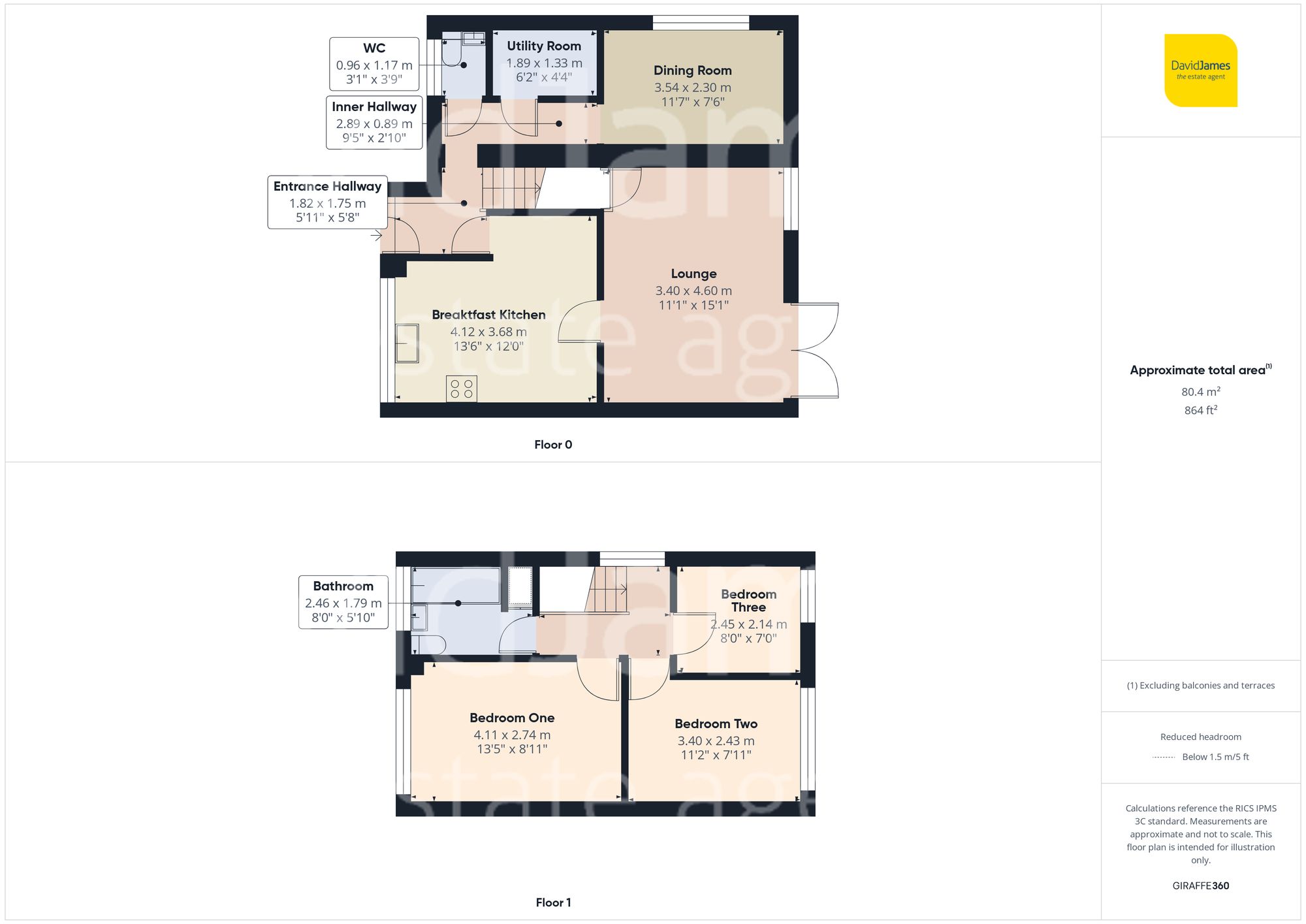 Floorplan for Meriac Close, Top Valley, Nottingham