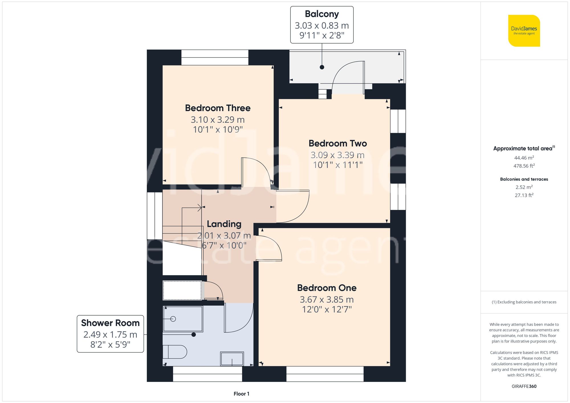 Floorplan for Darley Avenue, Carlton, NG4