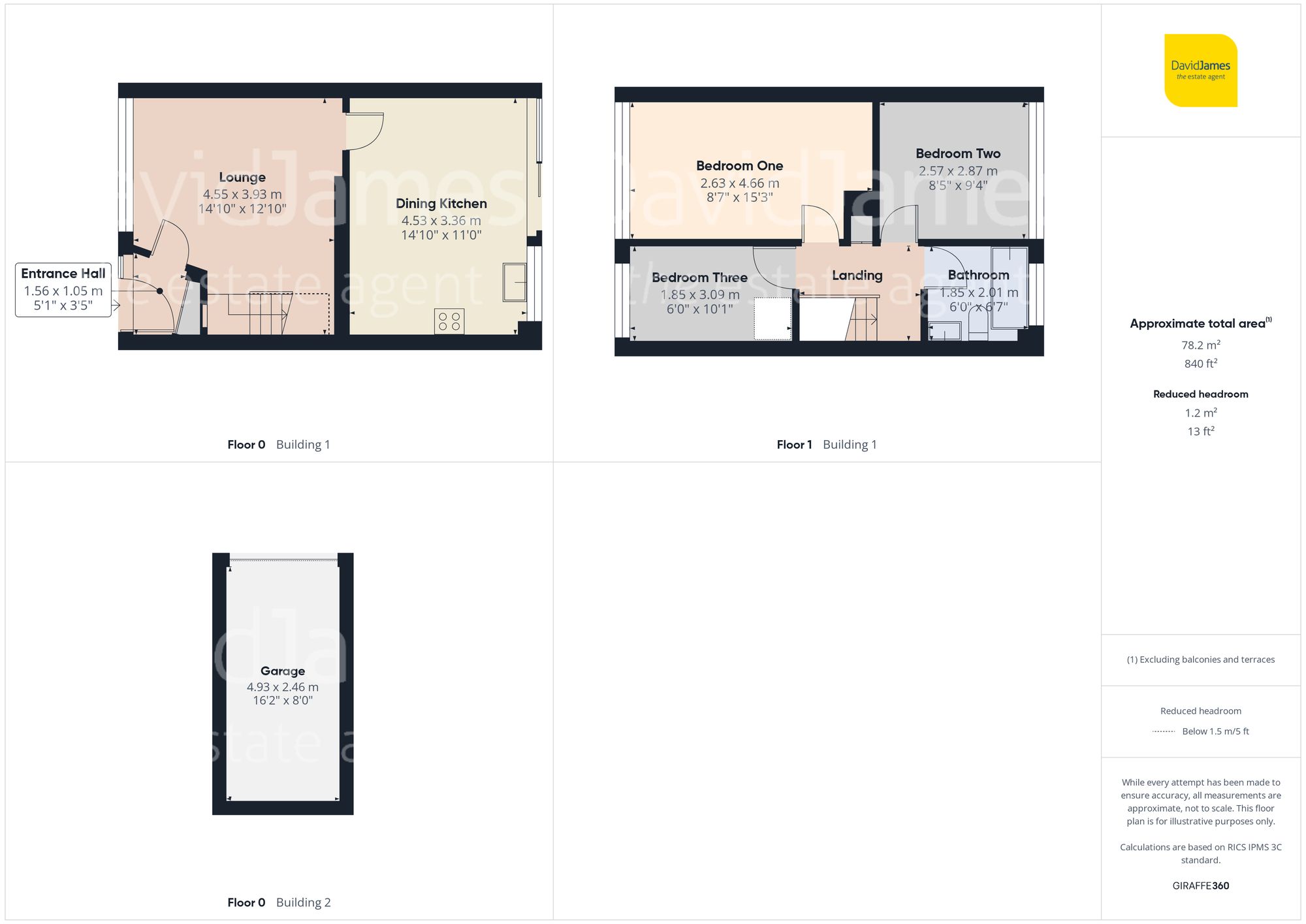 Floorplan for Park Close, Mapperley, Nottingham