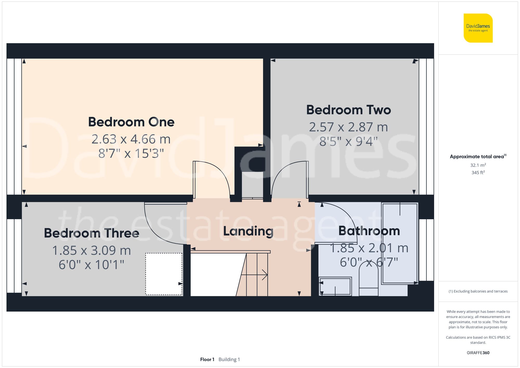 Floorplan for Park Close, Mapperley, Nottingham