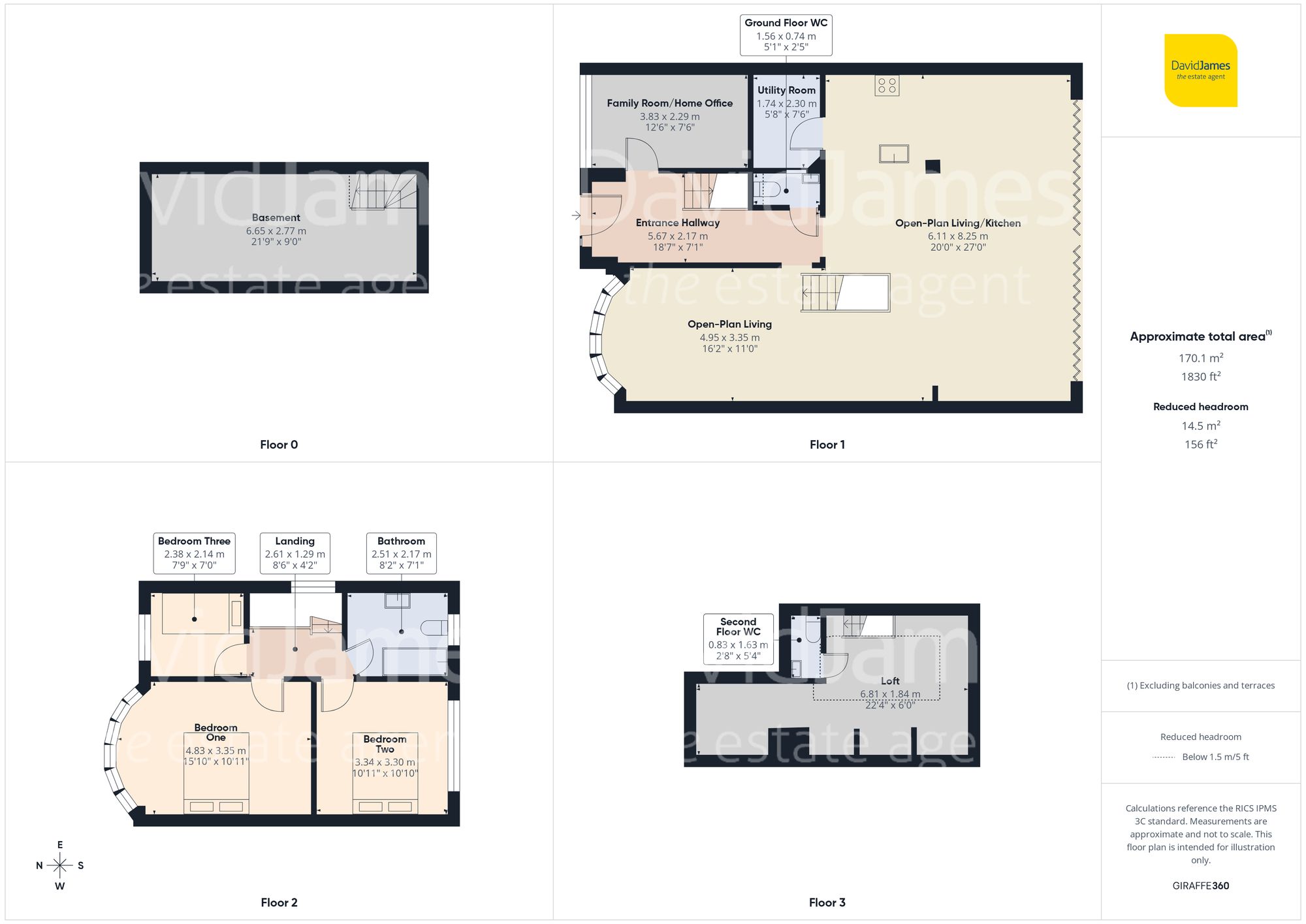 Floorplan for Bedale Road, Sherwood Dales, Nottingham
