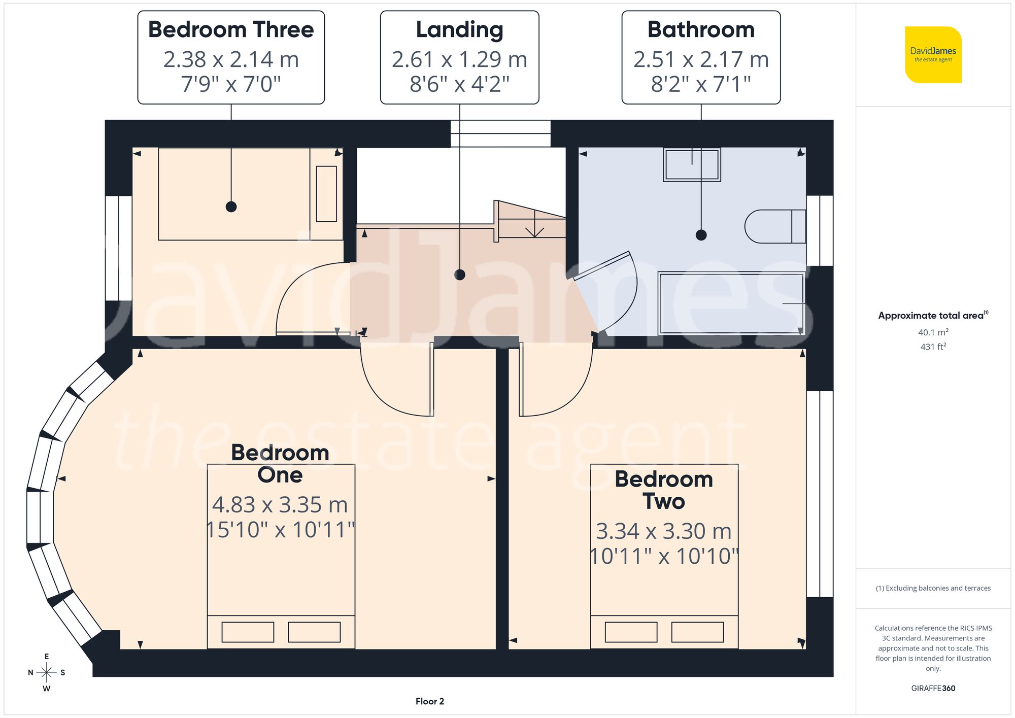 Floorplan for Bedale Road, Sherwood Dales, Nottingham