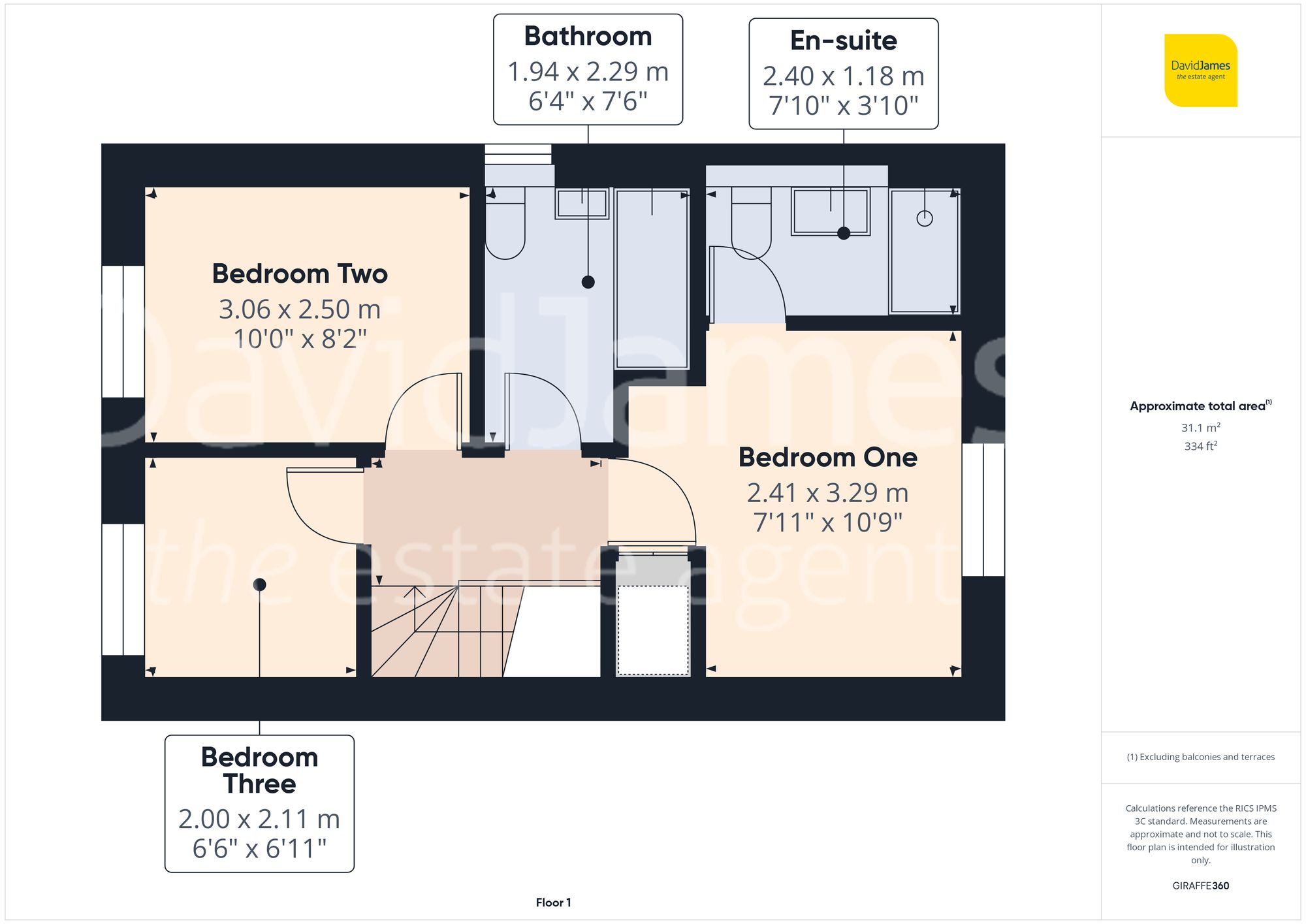 Floorplan for Flatts Lane, Calverton, Nottingham