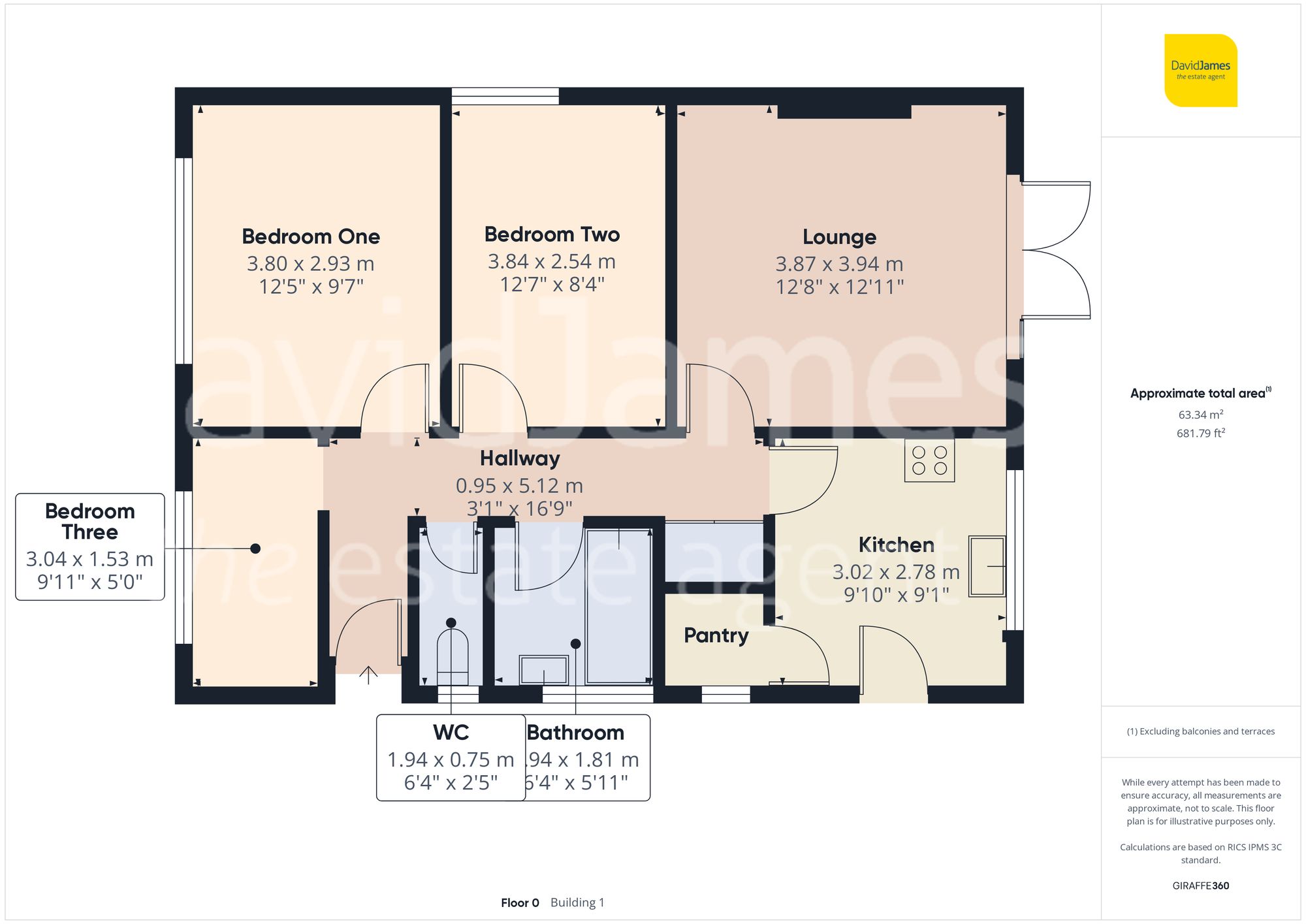Floorplan for Baker Avenue, Arnold, Nottingham