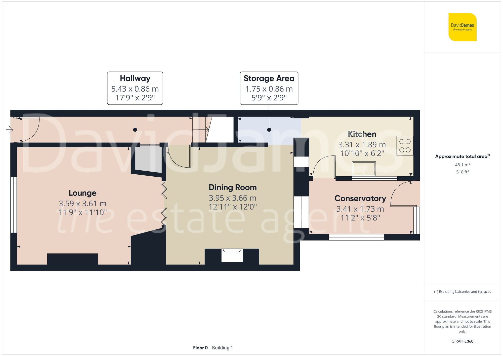 Floorplan for Howard Street, Sutton in Ashfield, Nottinghamshire