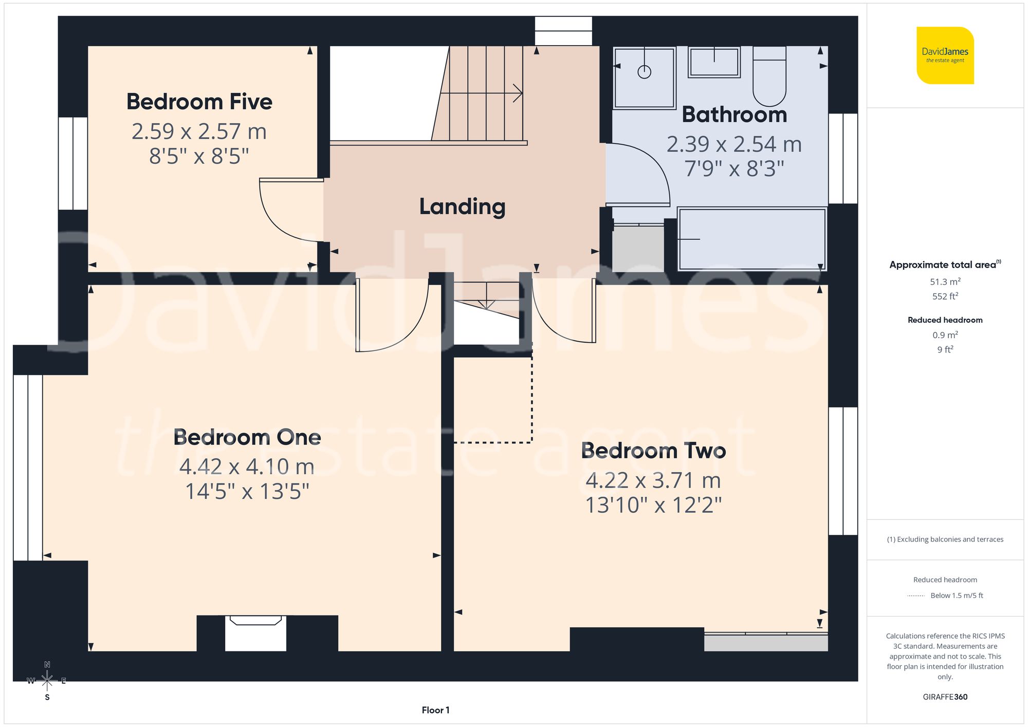 Floorplan for Grosvenor Avenue, Sutton-In-Ashfield, Nottinghamshire