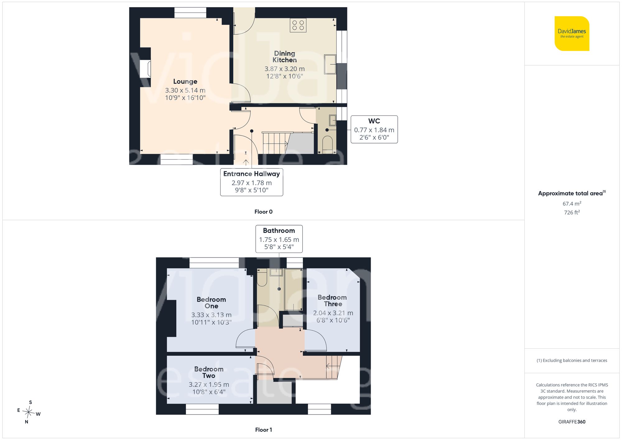 Floorplan for Joyce Avenue, Sherwood, Nottingham