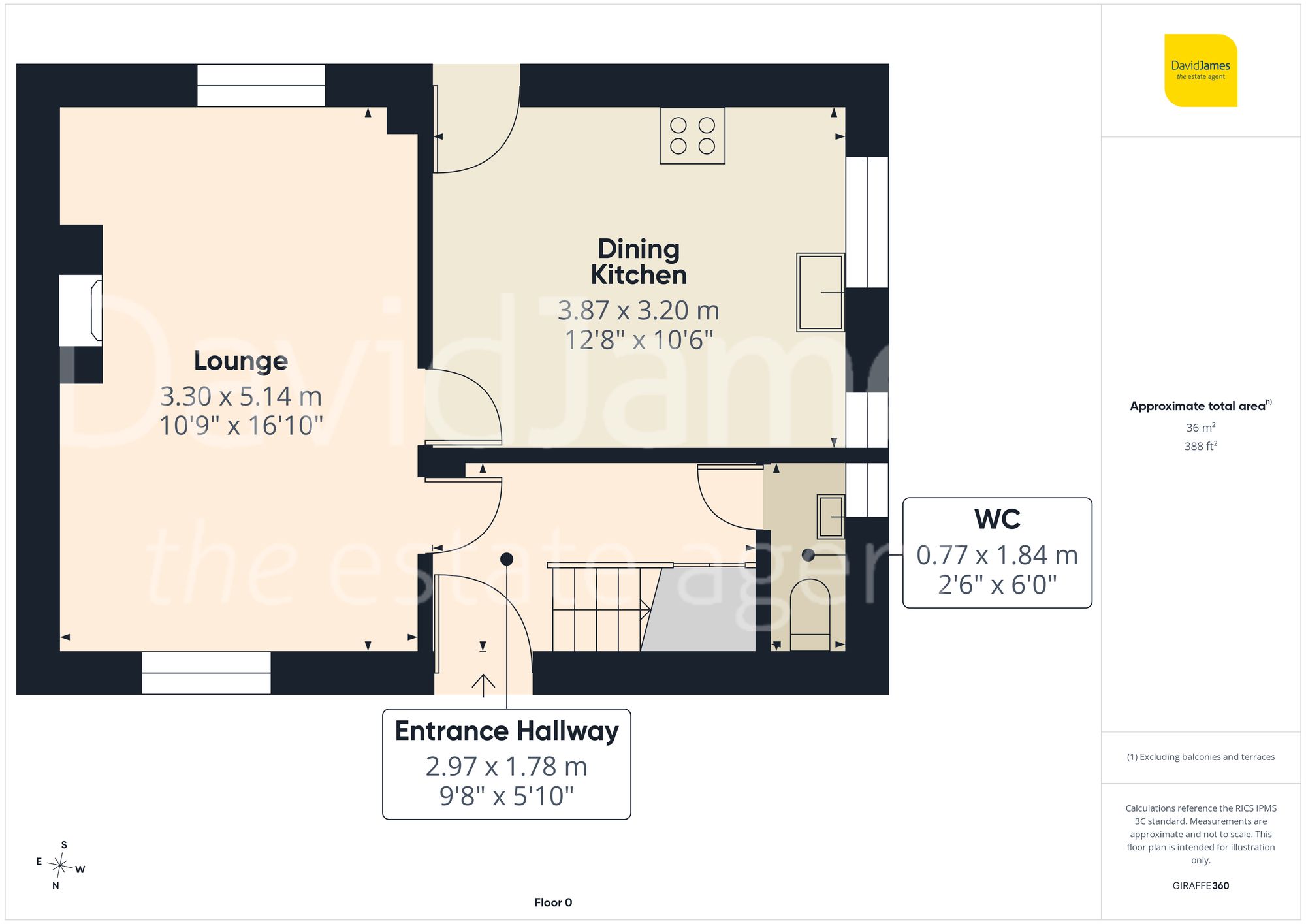 Floorplan for Joyce Avenue, Sherwood, Nottingham