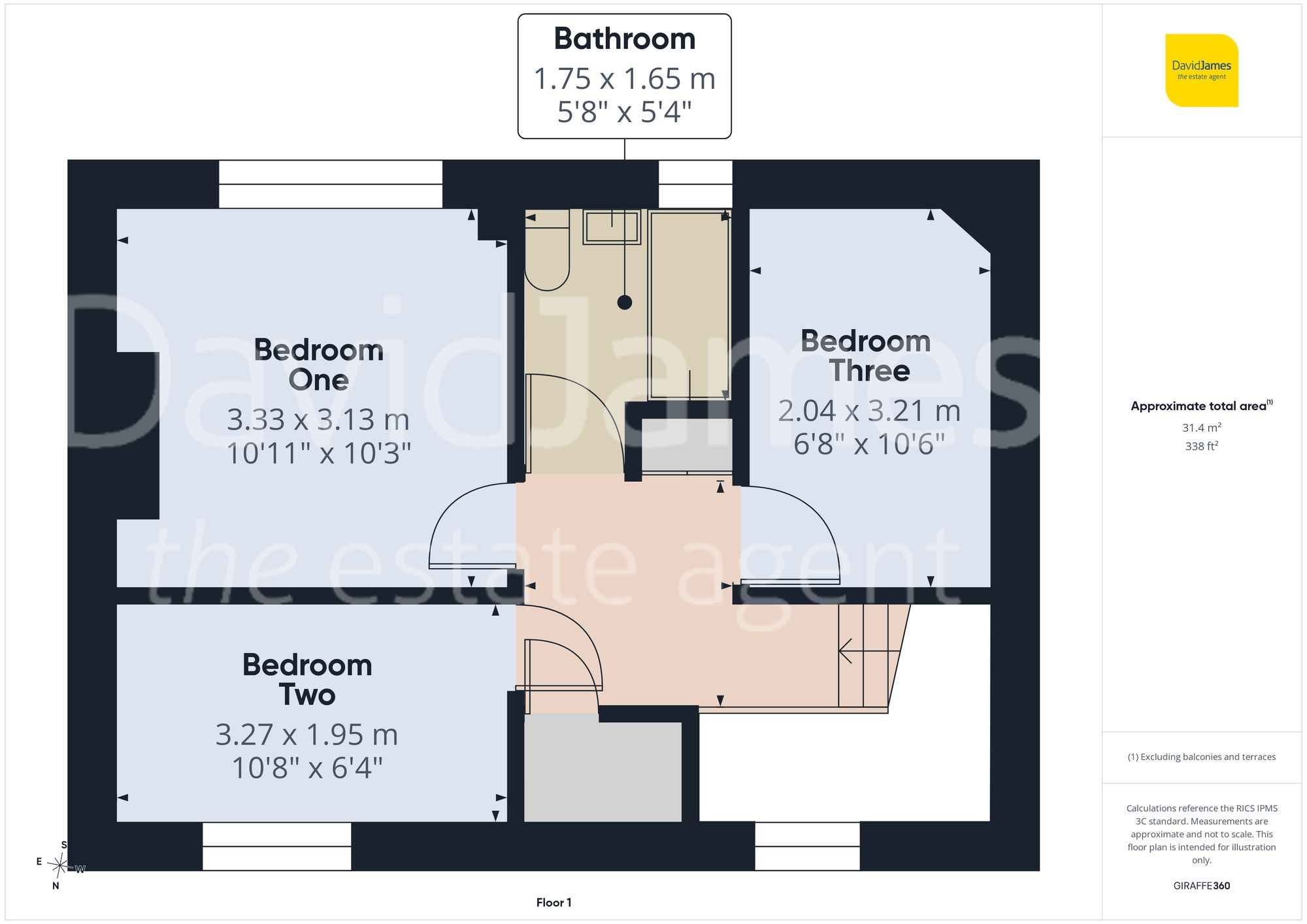 Floorplan for Joyce Avenue, Sherwood, Nottingham
