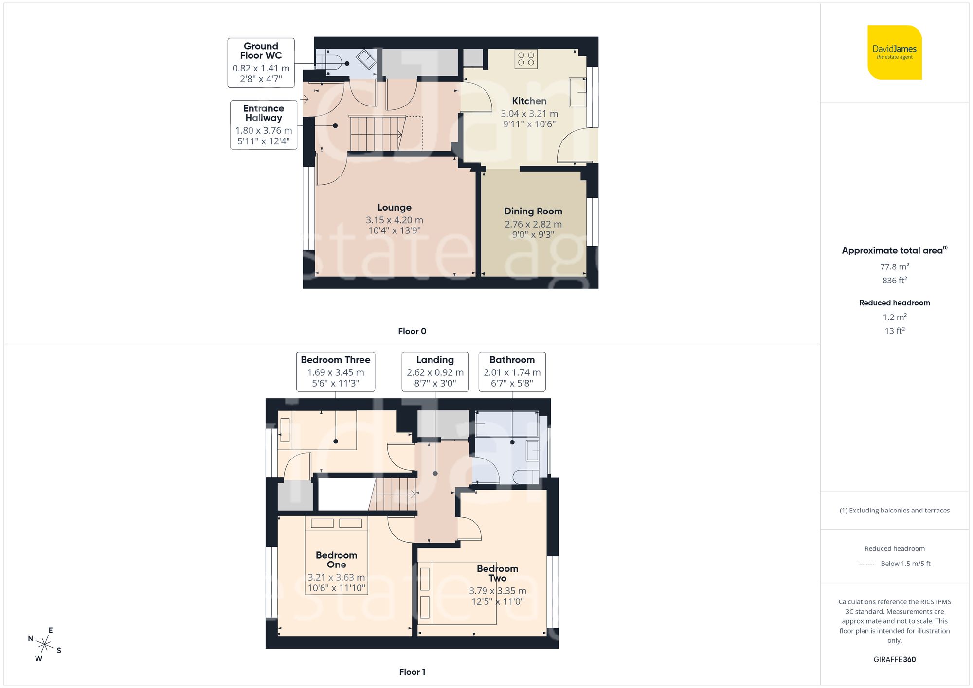 Floorplan for Paxton Gardens, Nottingham
