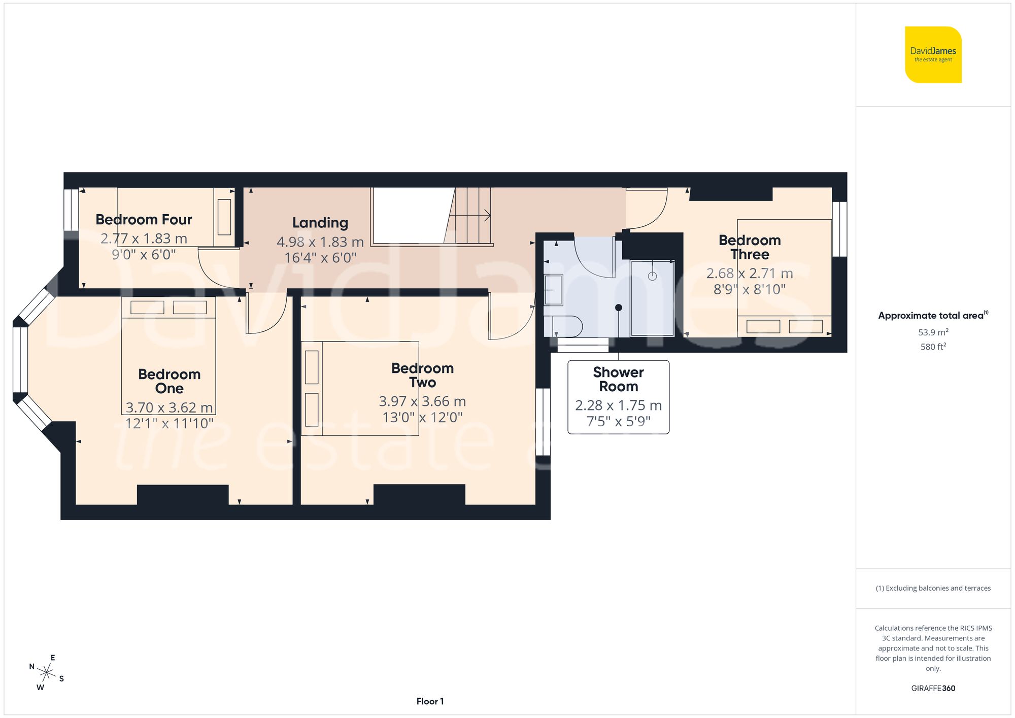 Floorplan for Forester Road, Nottingham